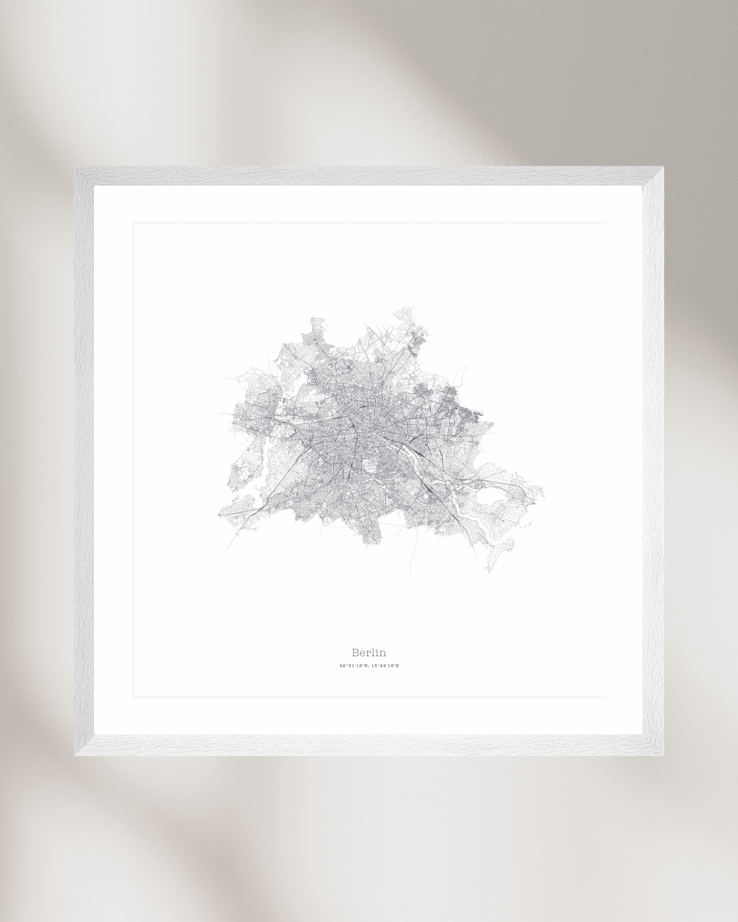 Berlin - Minimalist City Map - Fine Art Print
