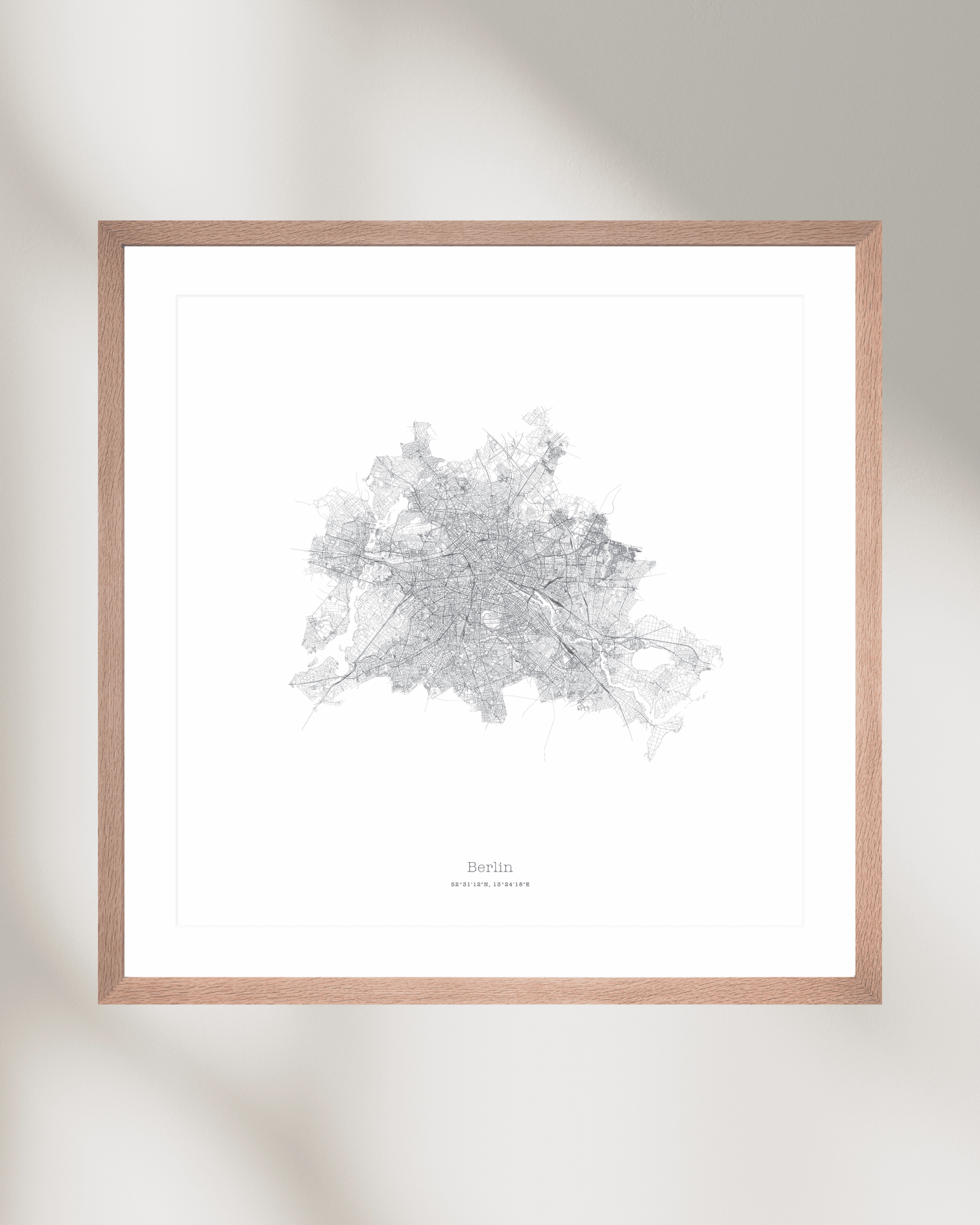 Berlin - Minimalist City Map - Fine Art Print