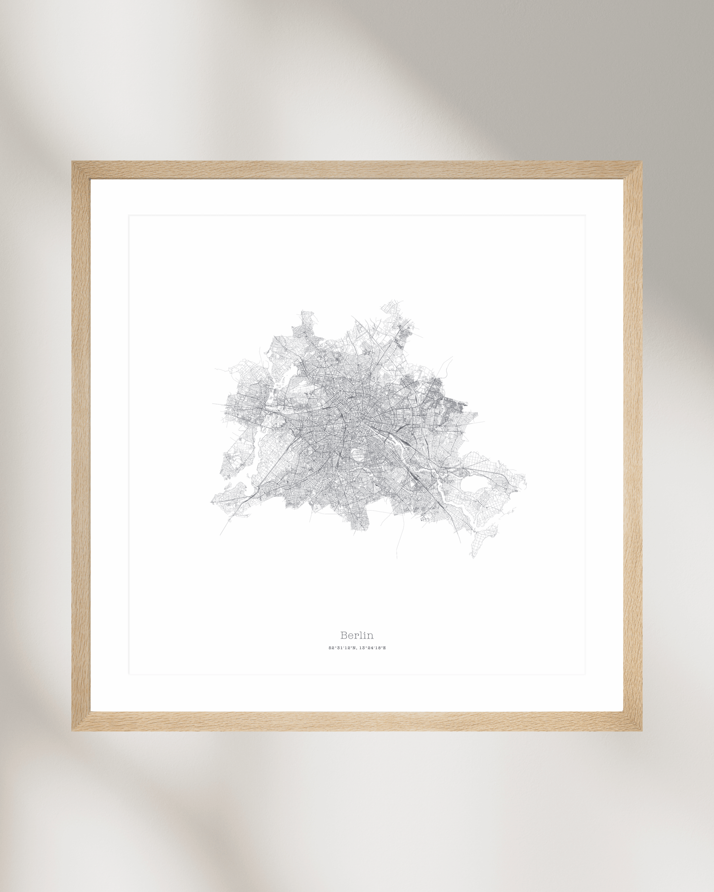 Berlin - Minimalist City Map - Fine Art Print