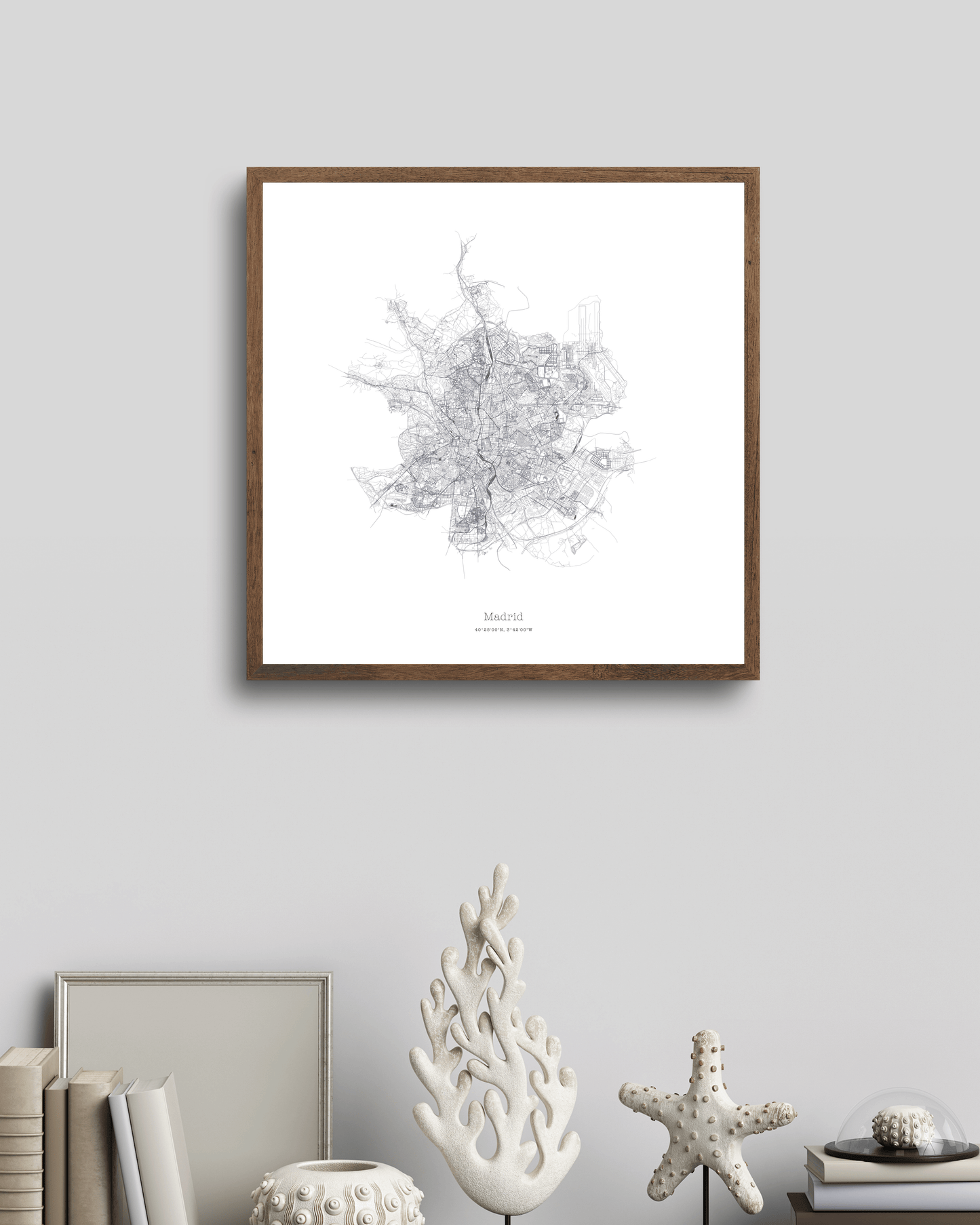 Madrid - Minimalist City Map - Fine Art Print