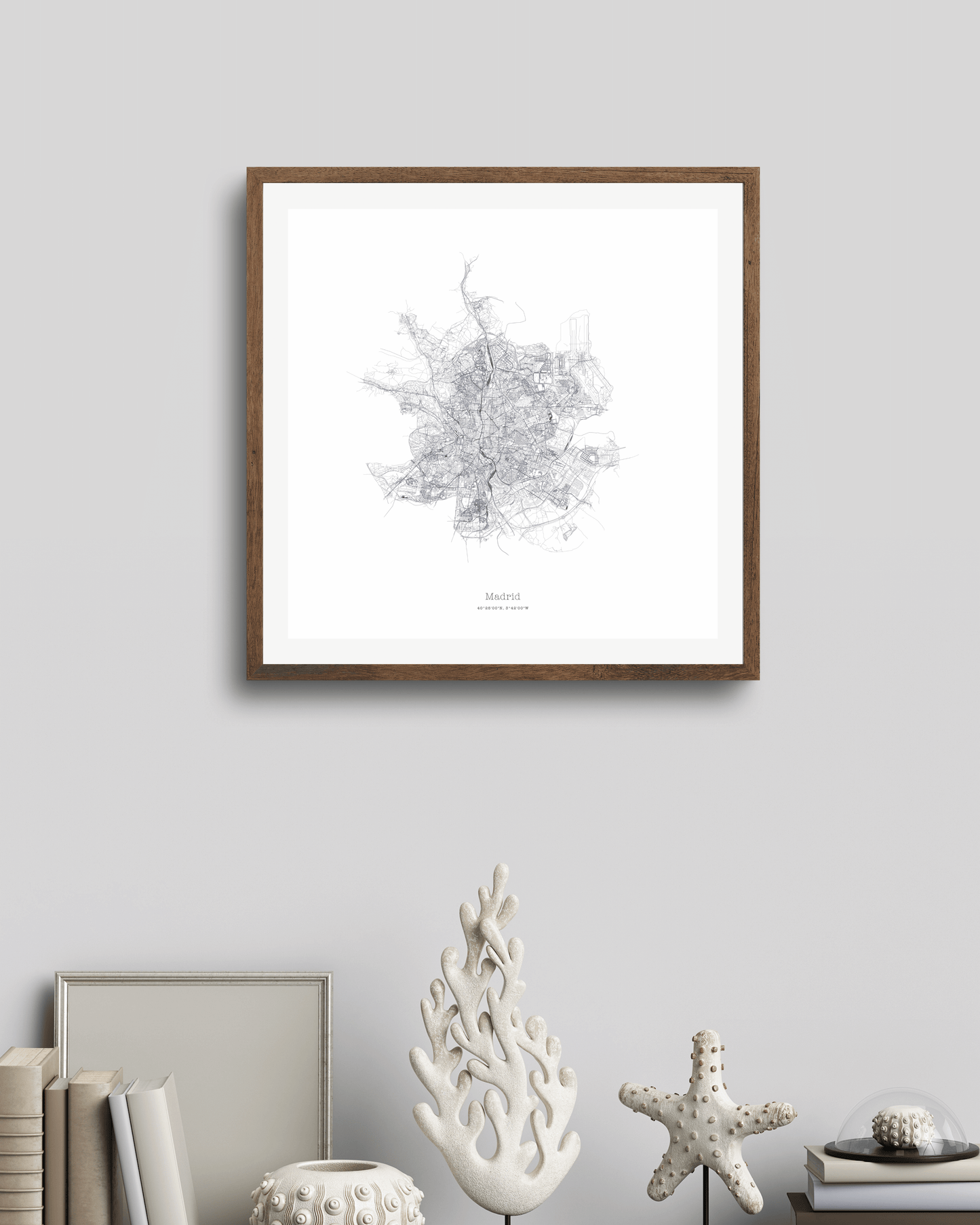 Madrid - Minimalist City Map - Fine Art Print