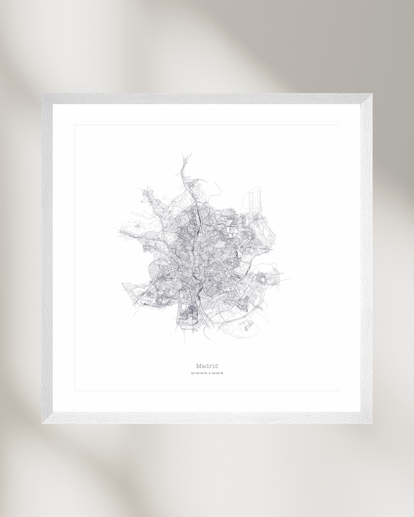 Madrid - Minimalist City Map - Fine Art Print
