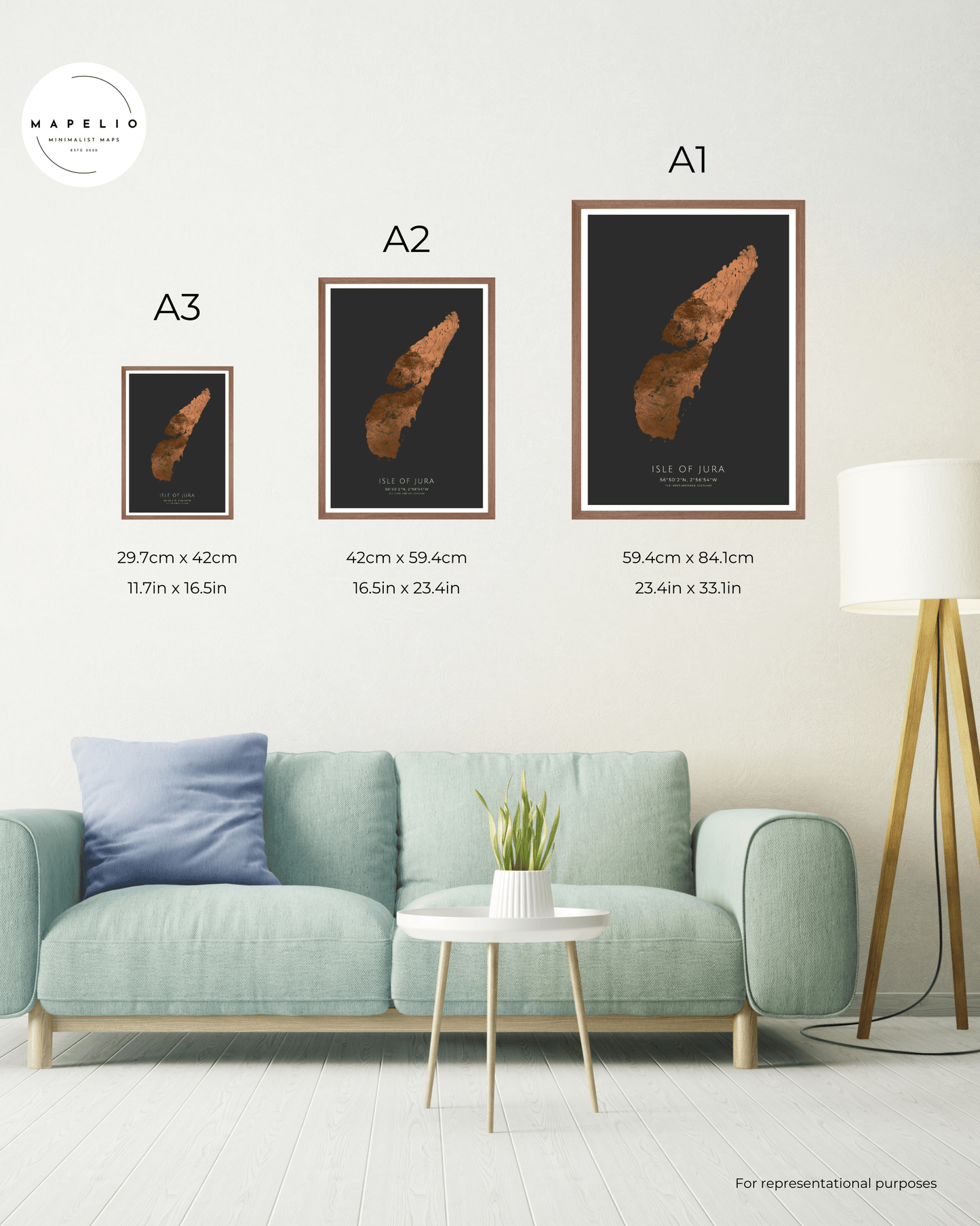 The Isle of Jura - Fine Art Map