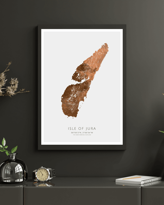 The Isle of Jura - Fine Art Map