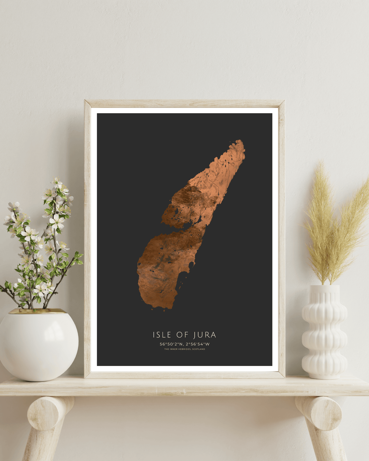 The Isle of Jura - Fine Art Map