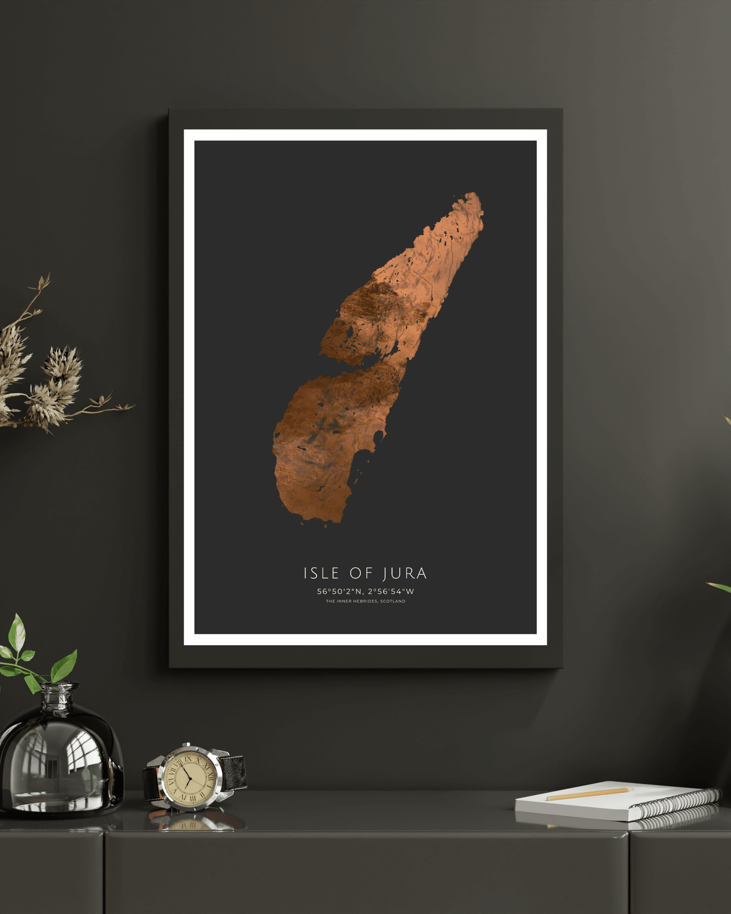 The Isle of Jura - Fine Art Map