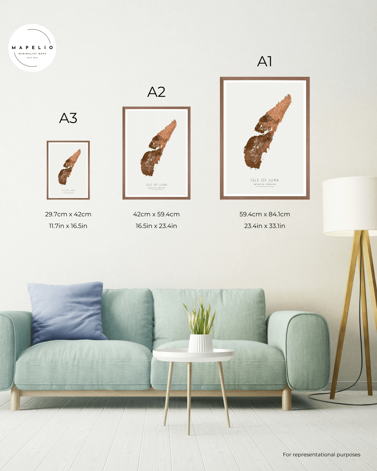 The Isle of Jura - Fine Art Map