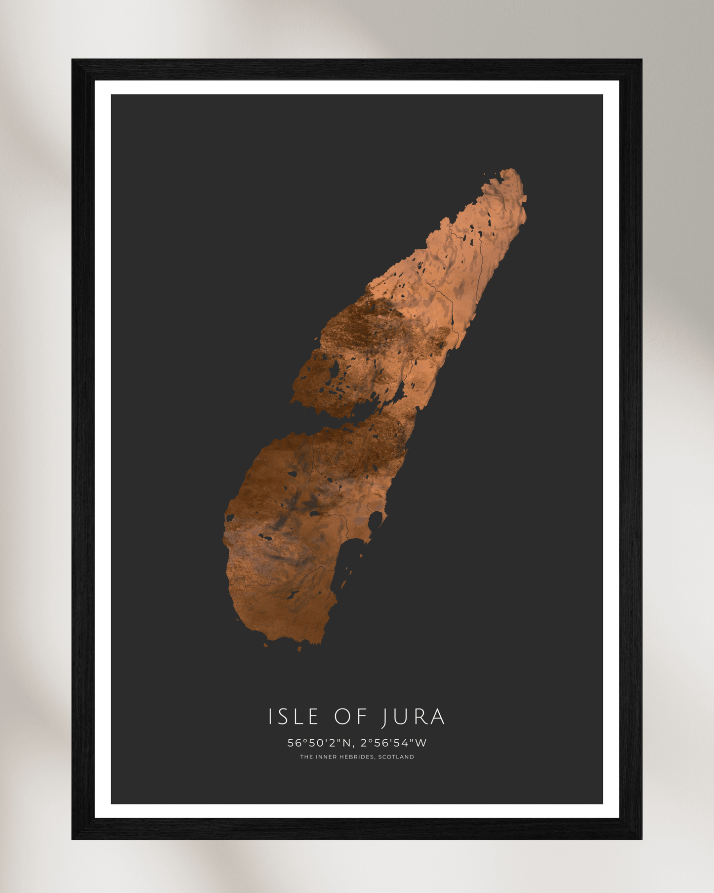 The Isle of Jura - Fine Art Map