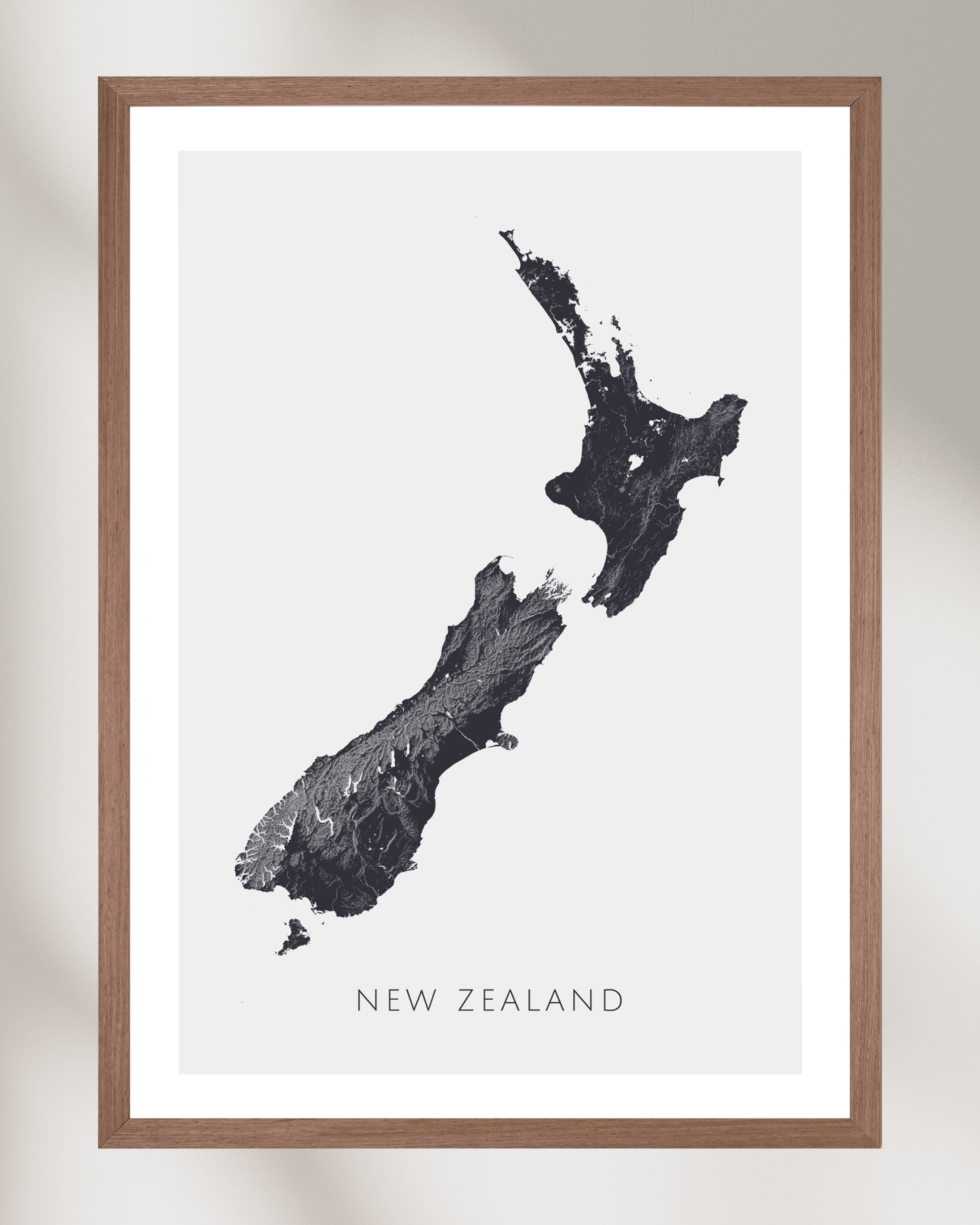 New Zealand - Fine Art Map