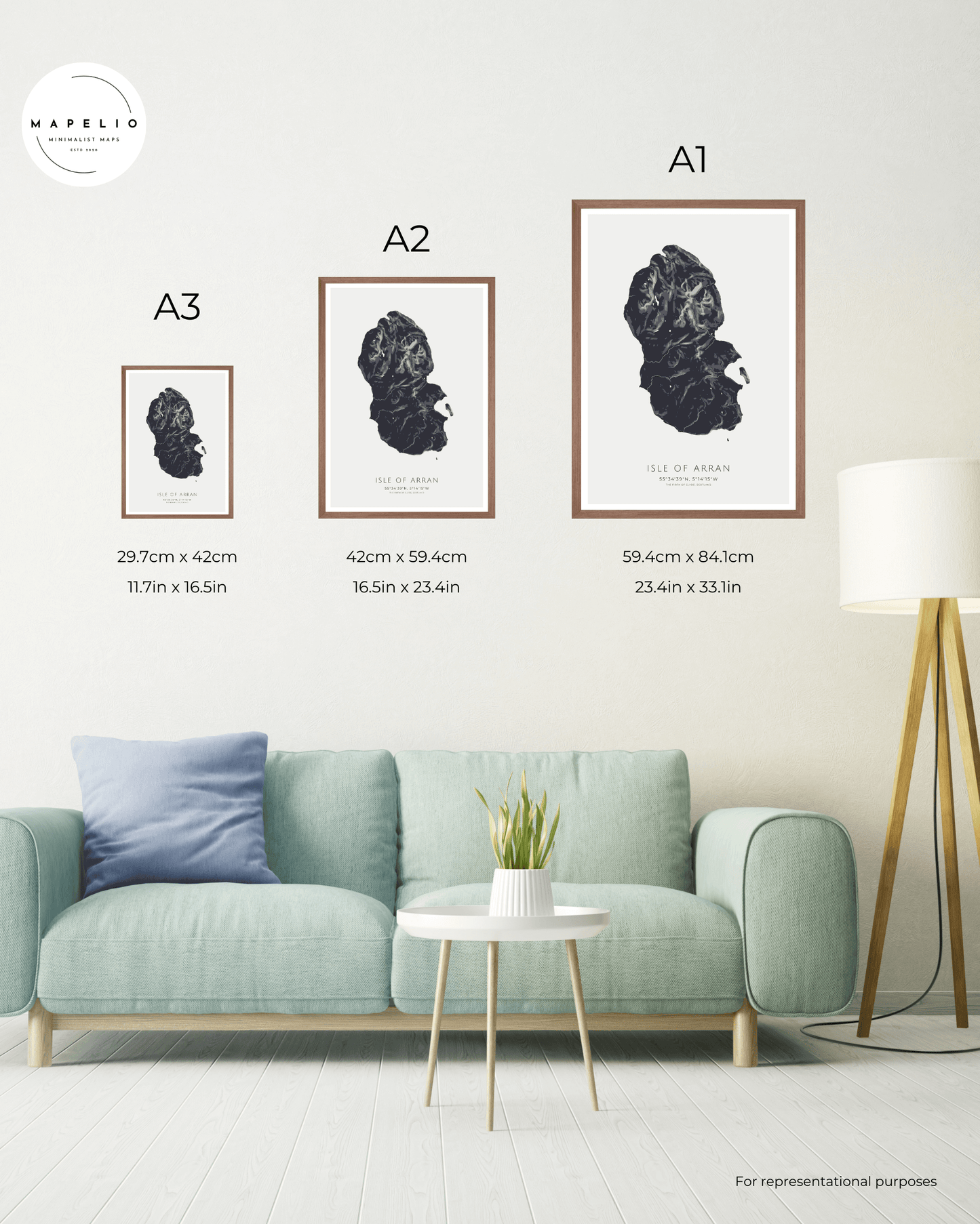 Isle of Arran - Fine Art Map