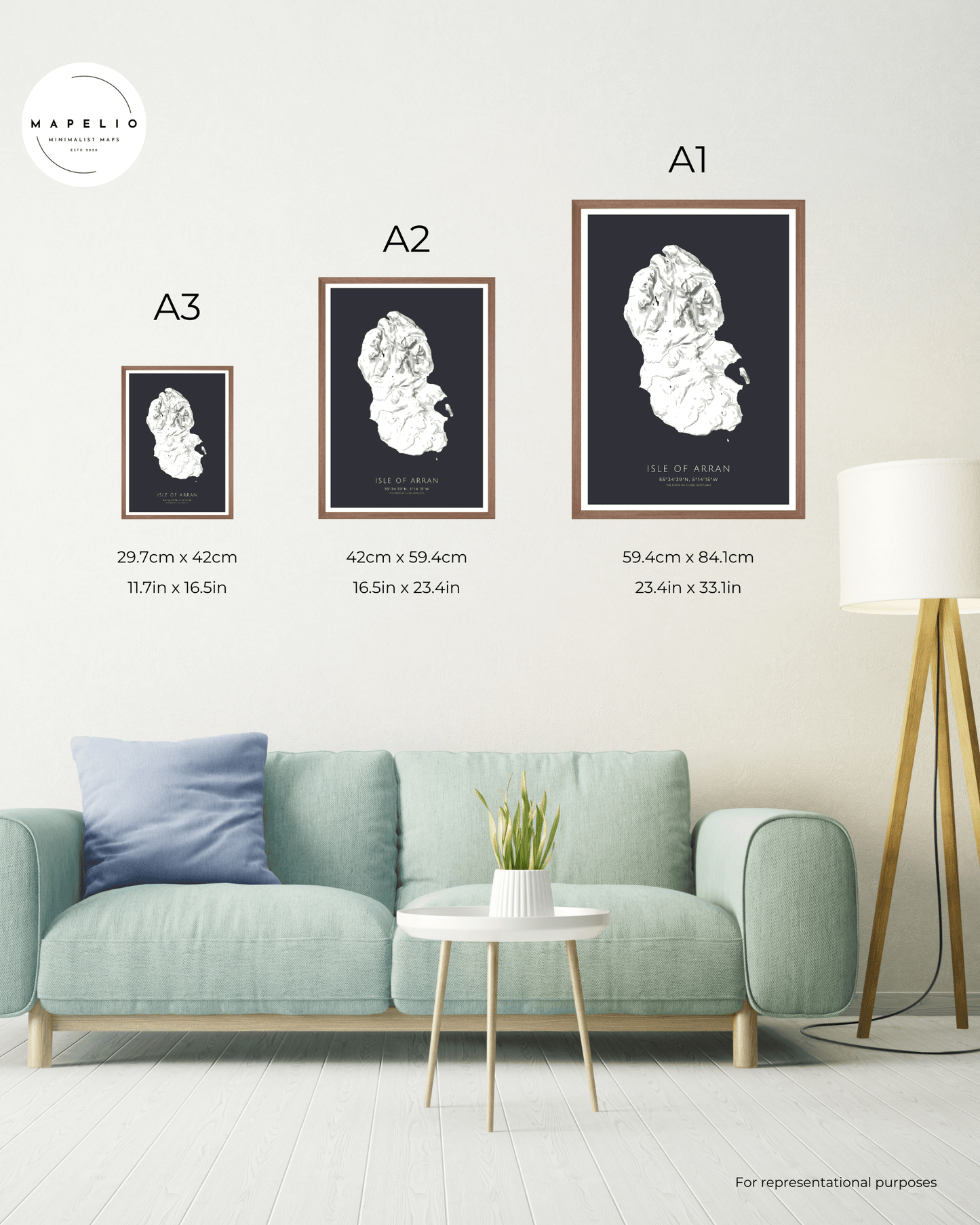 Isle of Arran - Fine Art Map