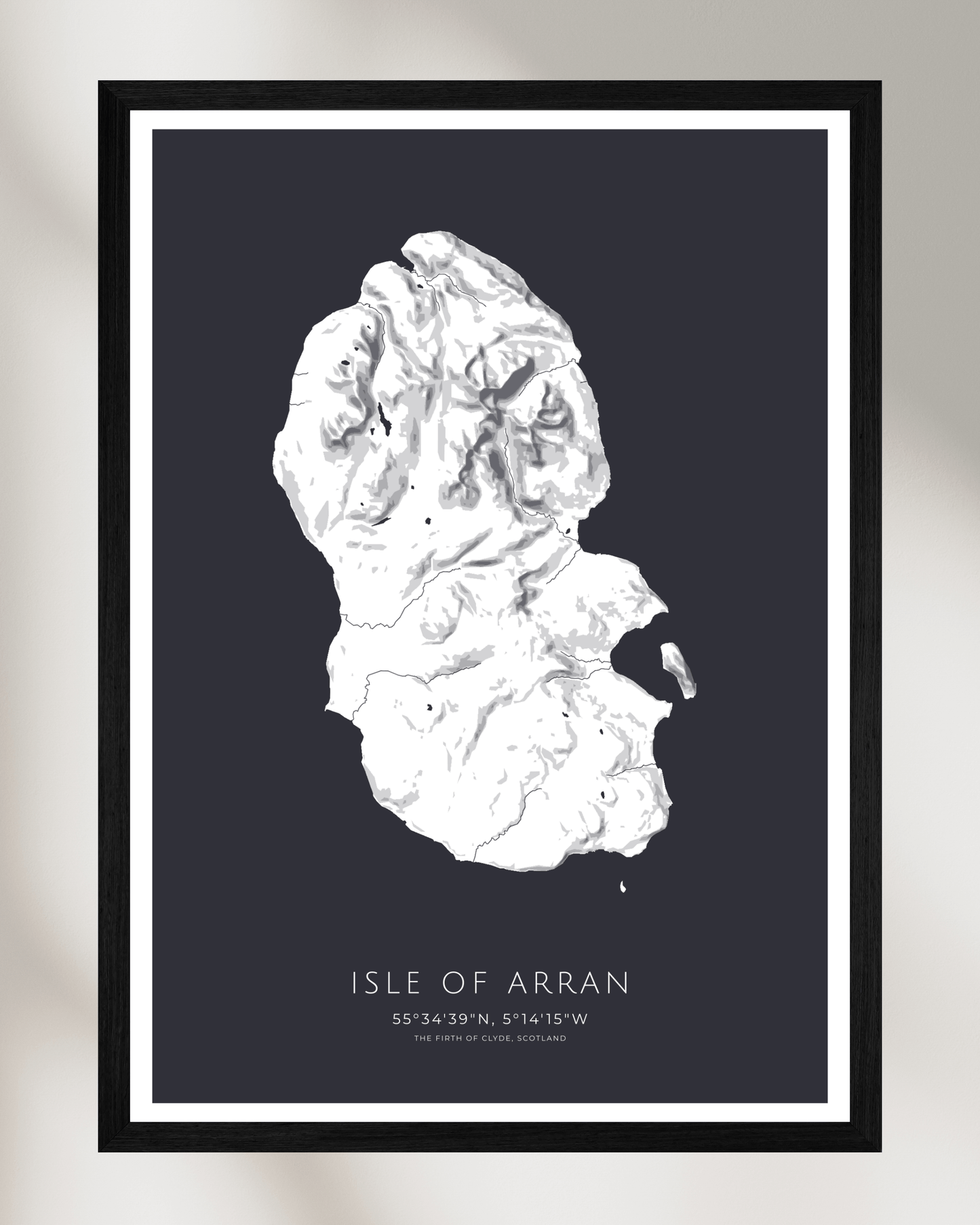 Isle of Arran - Fine Art Map