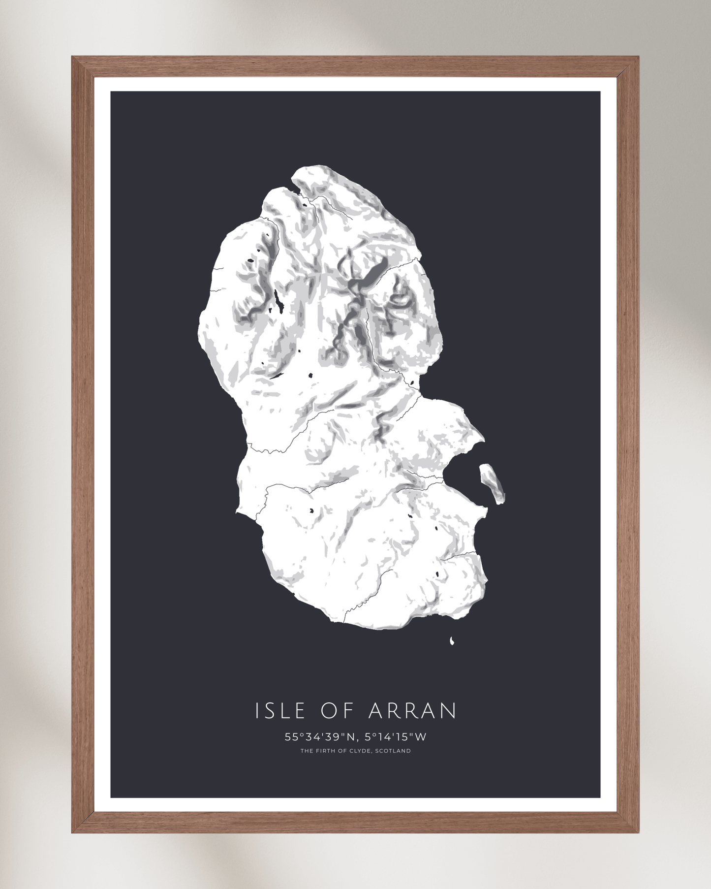 Isle of Arran - Fine Art Map