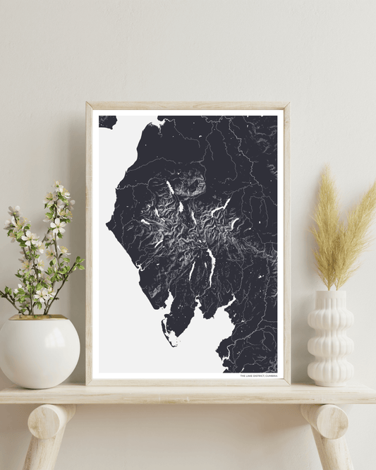 The Lake District - Fine Art Map