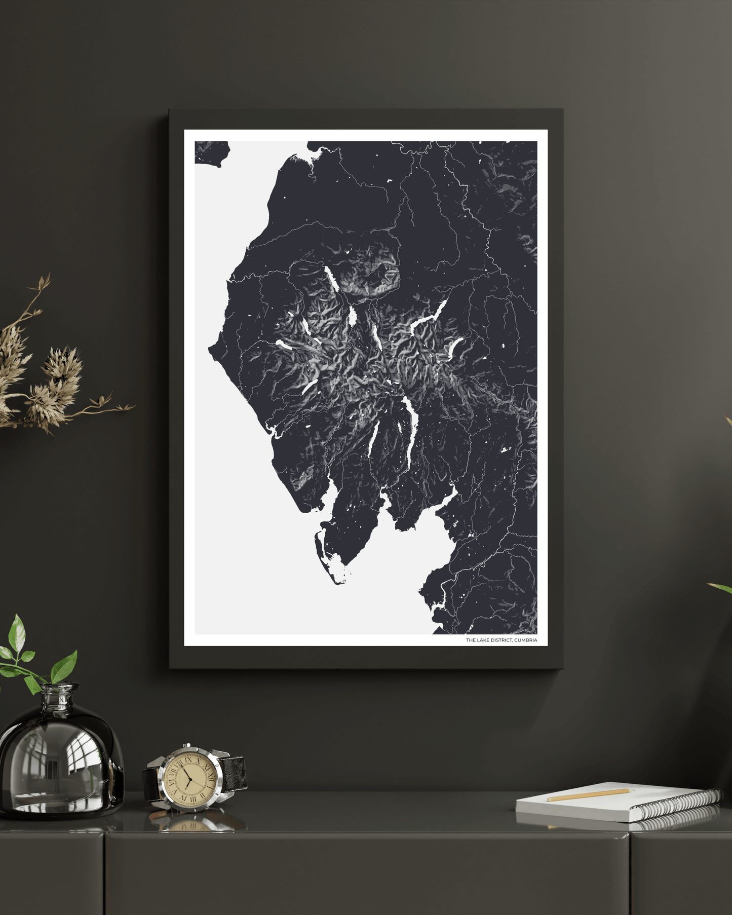 The Lake District - Fine Art Map