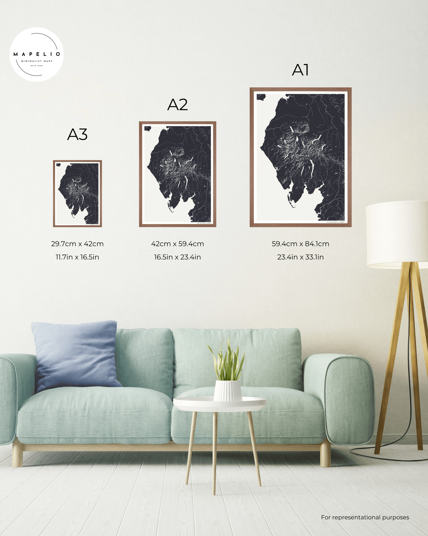 The Lake District - Fine Art Map