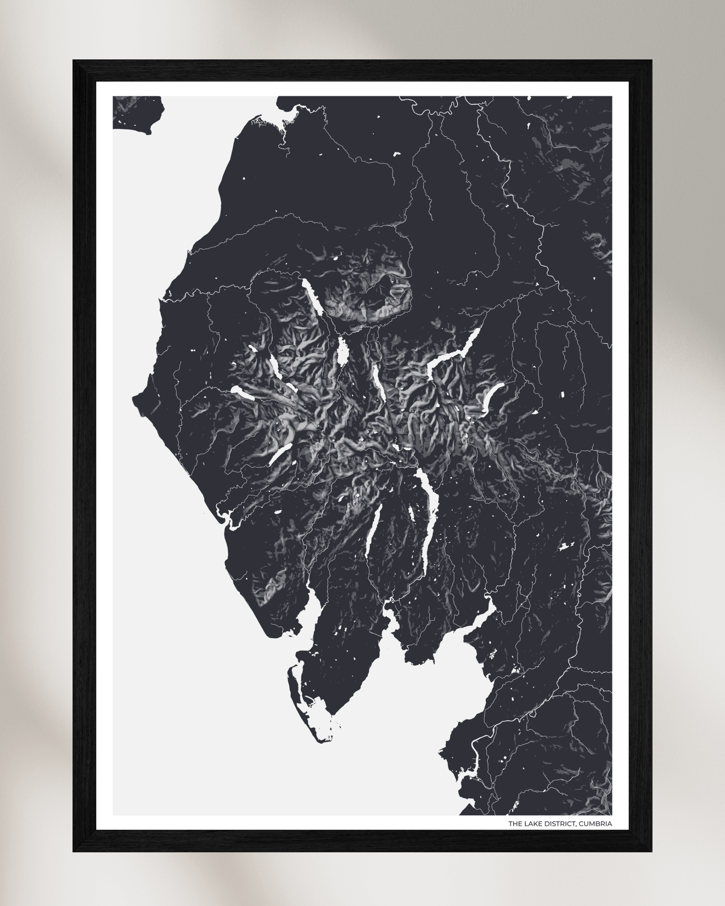 The Lake District - Fine Art Map