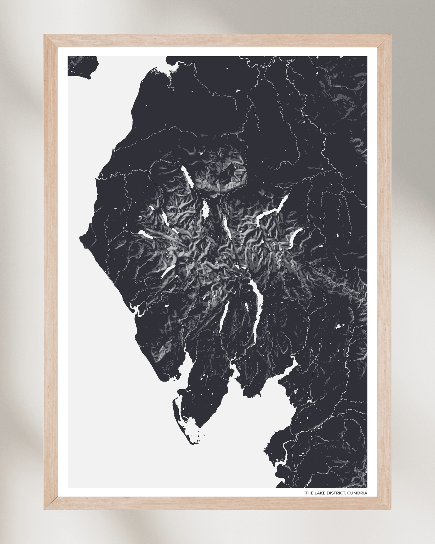 The Lake District - Fine Art Map