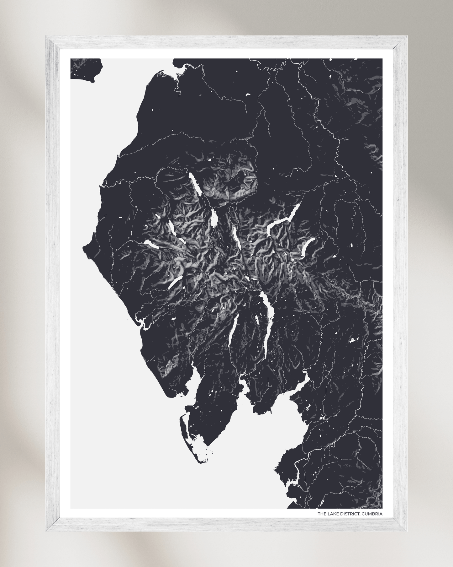 The Lake District - Fine Art Map