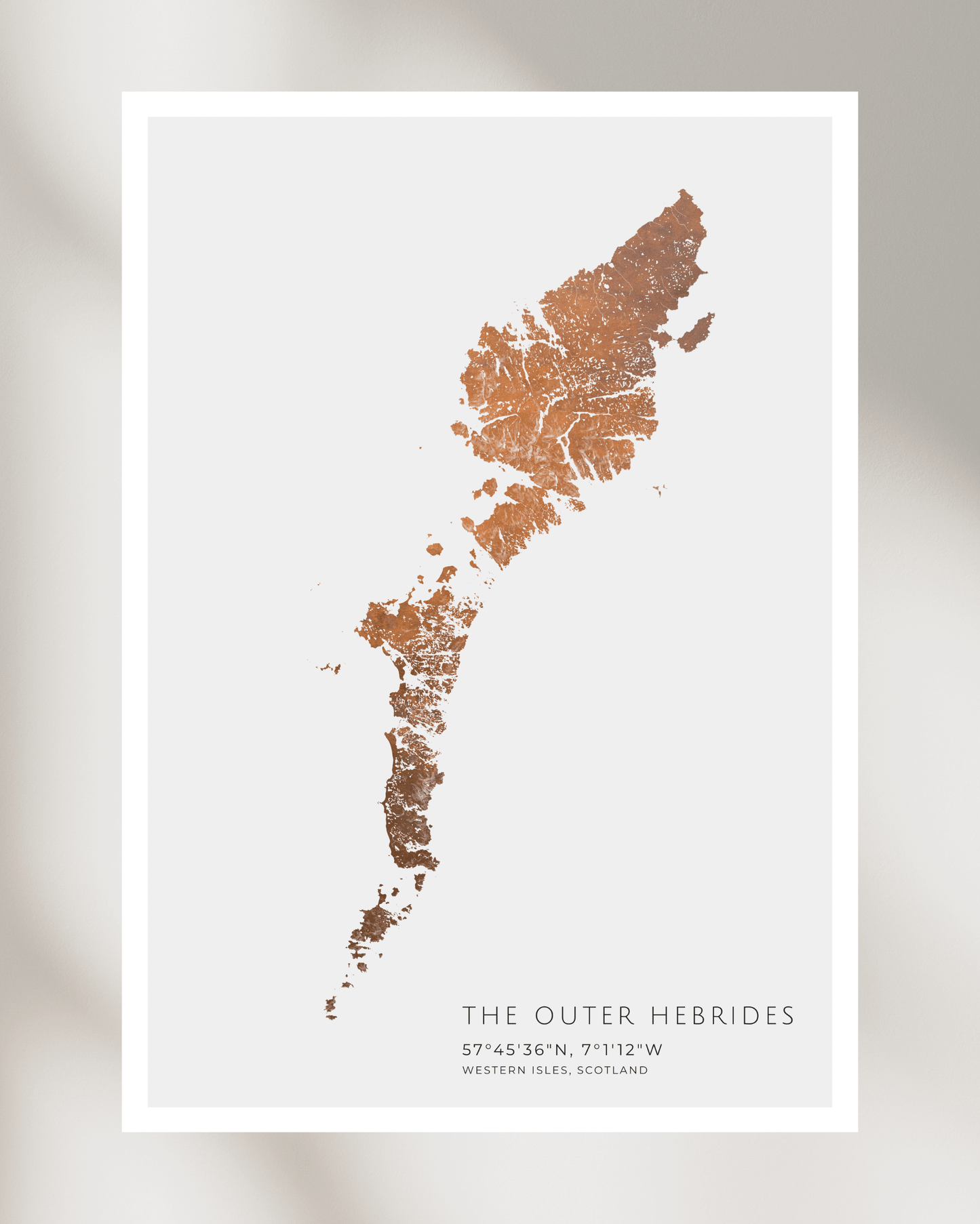 The Outer Hebrides - Fine Art Map