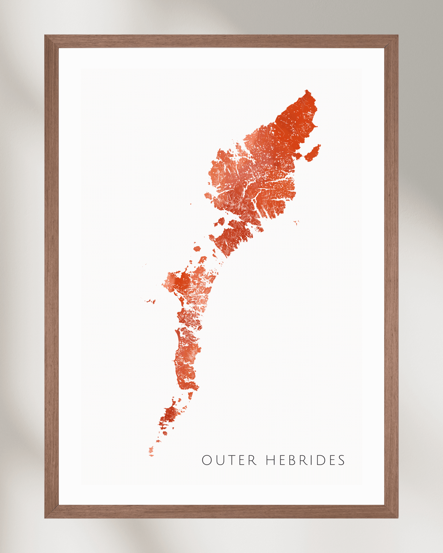 Outer Hebrides - Fine Art Map