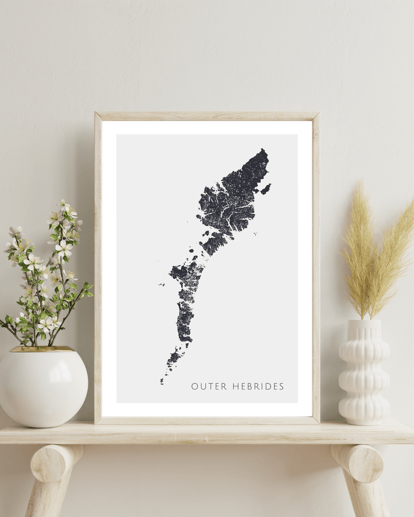 Outer Hebrides - Fine Art Map