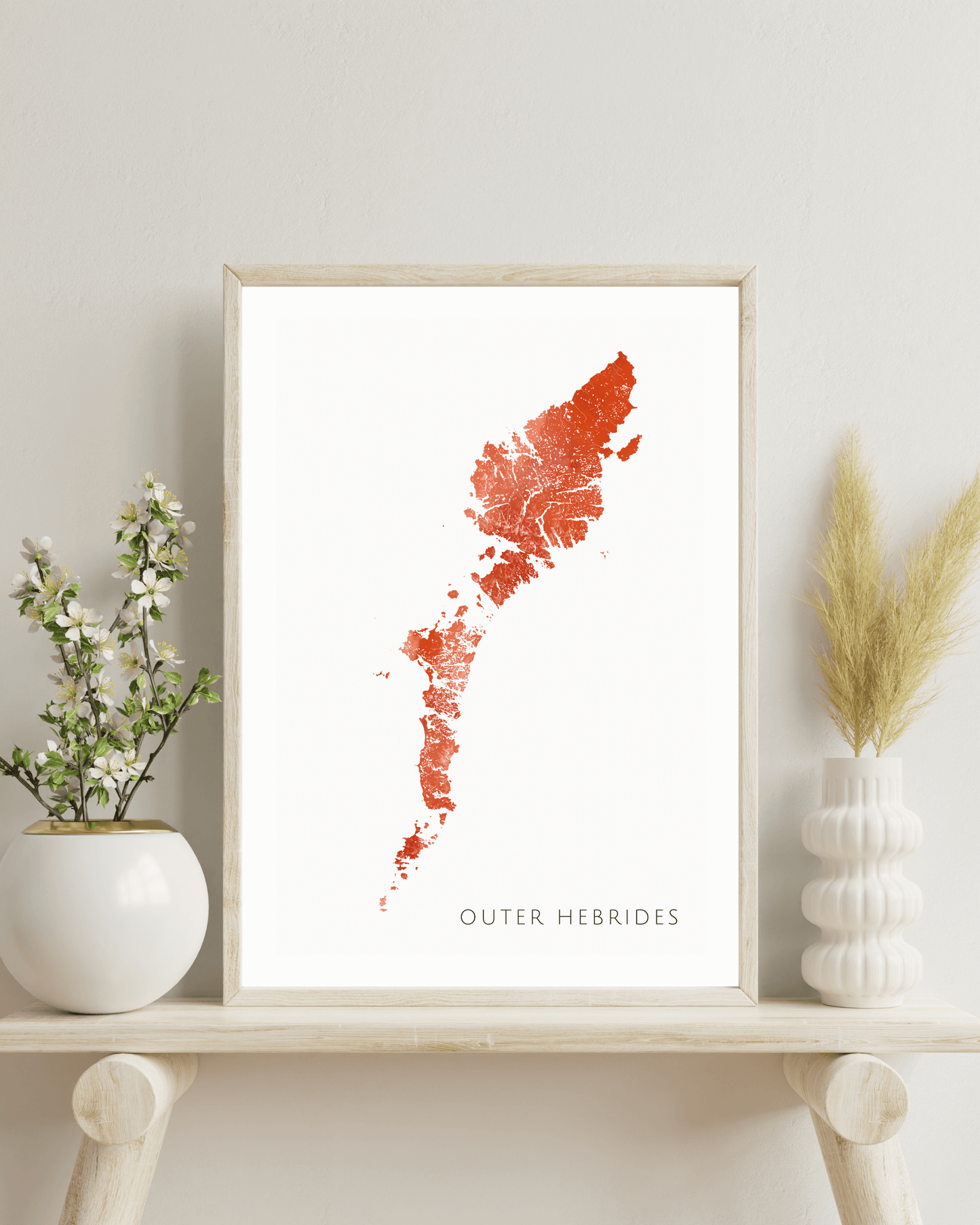 Outer Hebrides - Fine Art Map