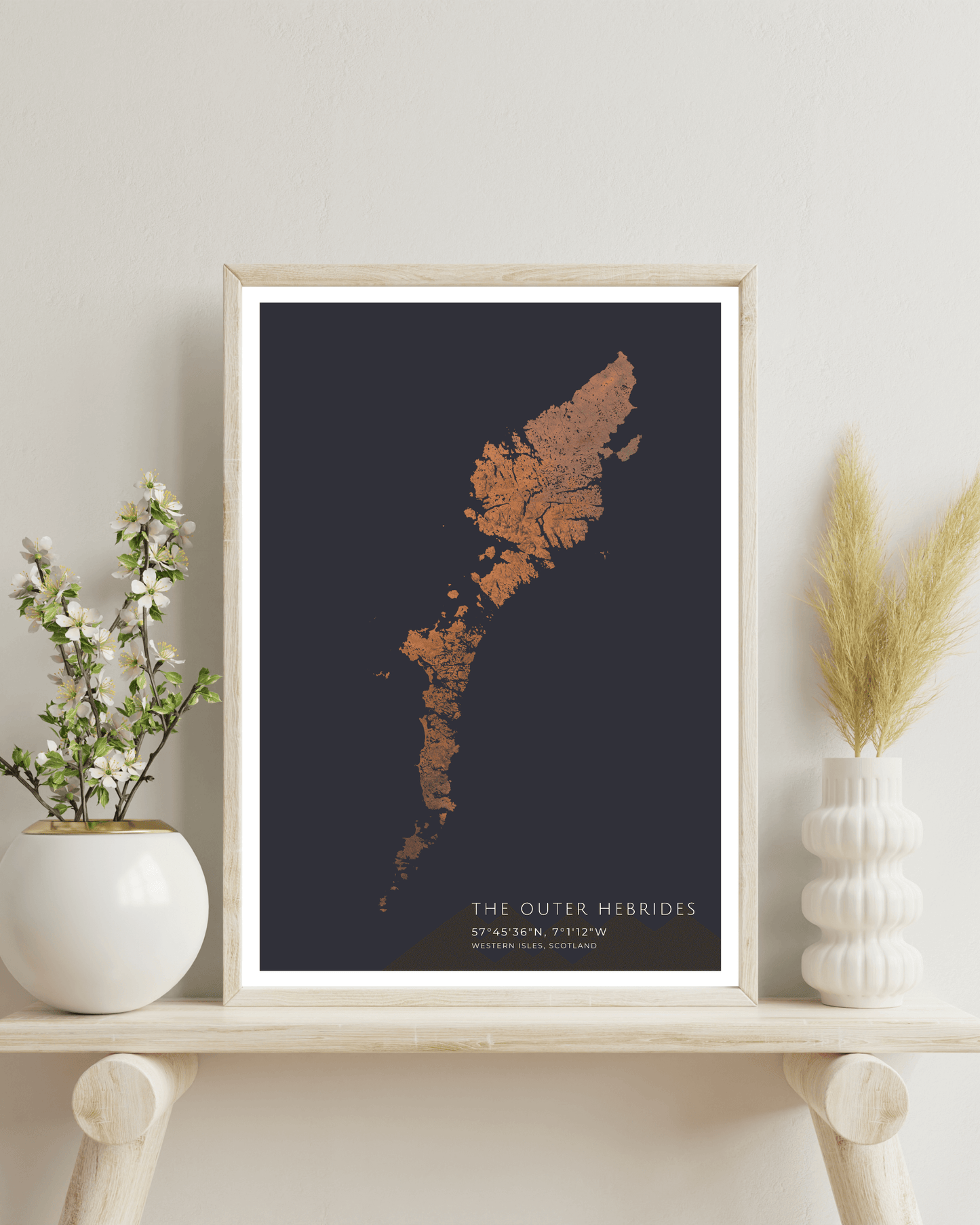 The Outer Hebrides - Fine Art Map