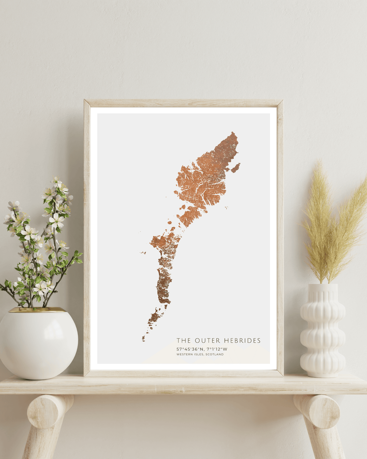 The Outer Hebrides - Fine Art Map