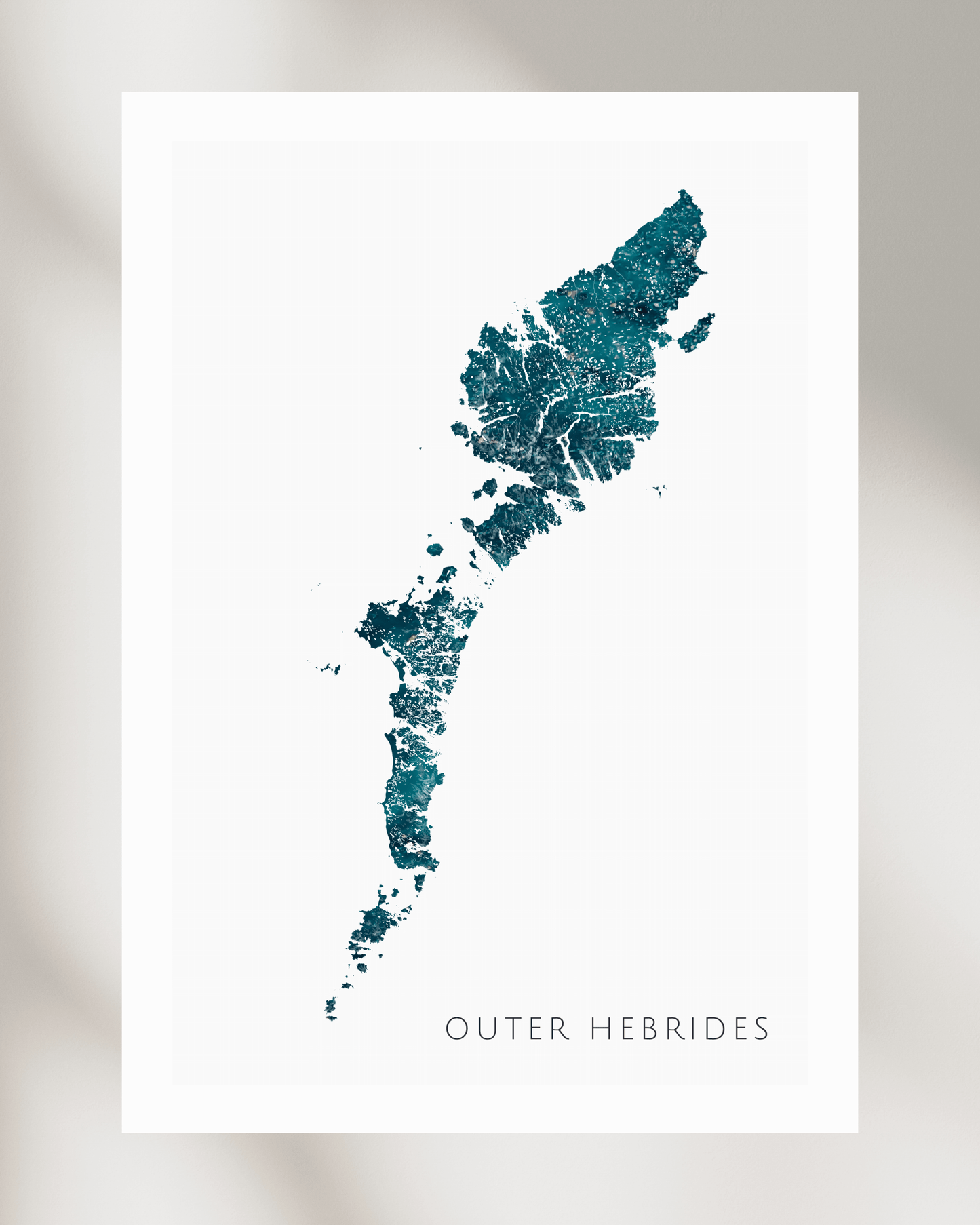 Outer Hebrides - Fine Art Map