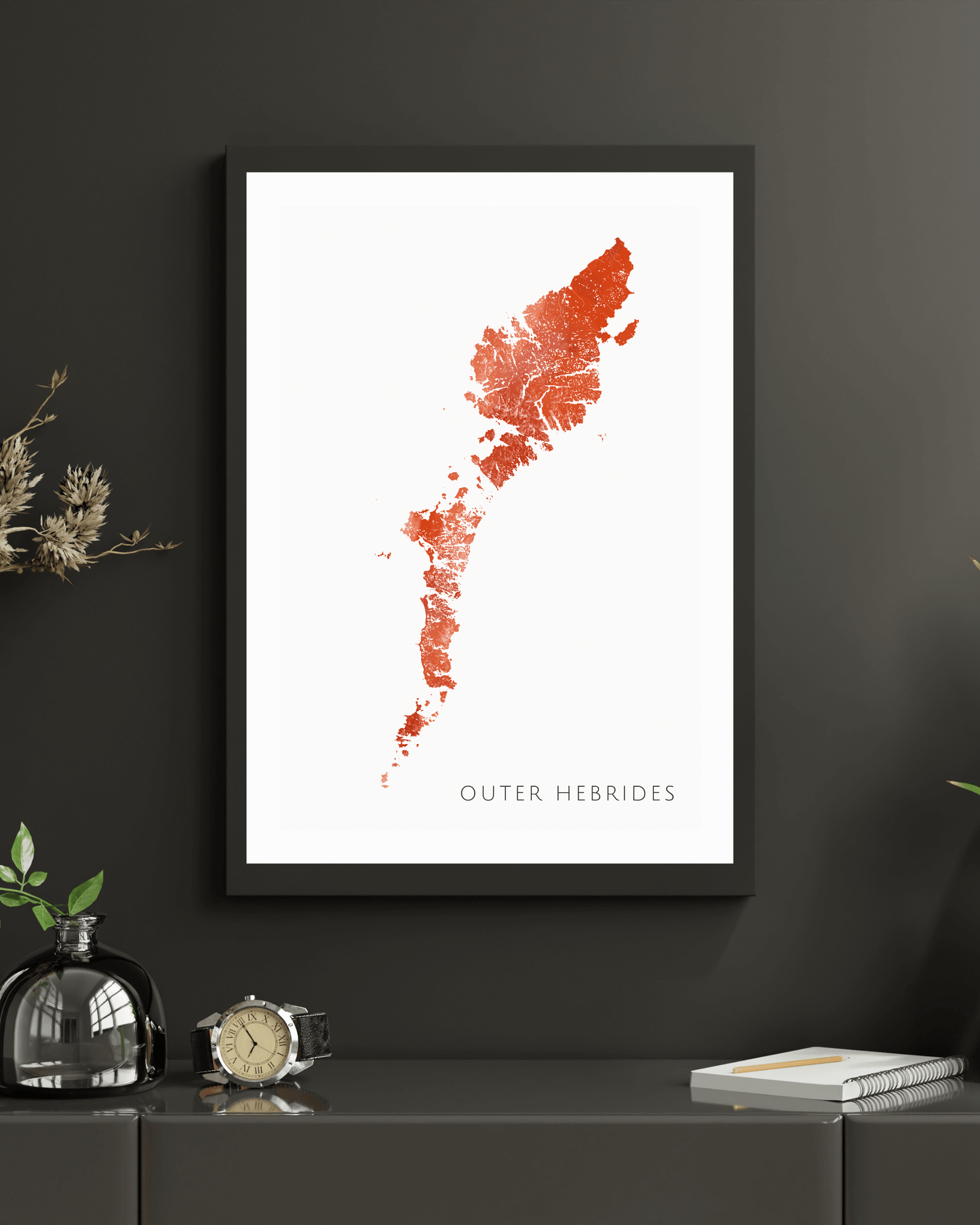 Outer Hebrides - Fine Art Map