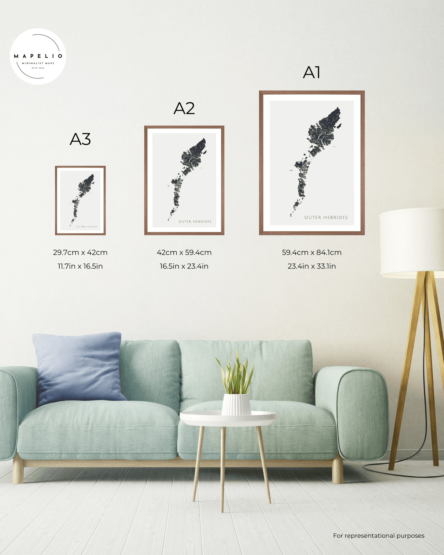 Outer Hebrides - Fine Art Map