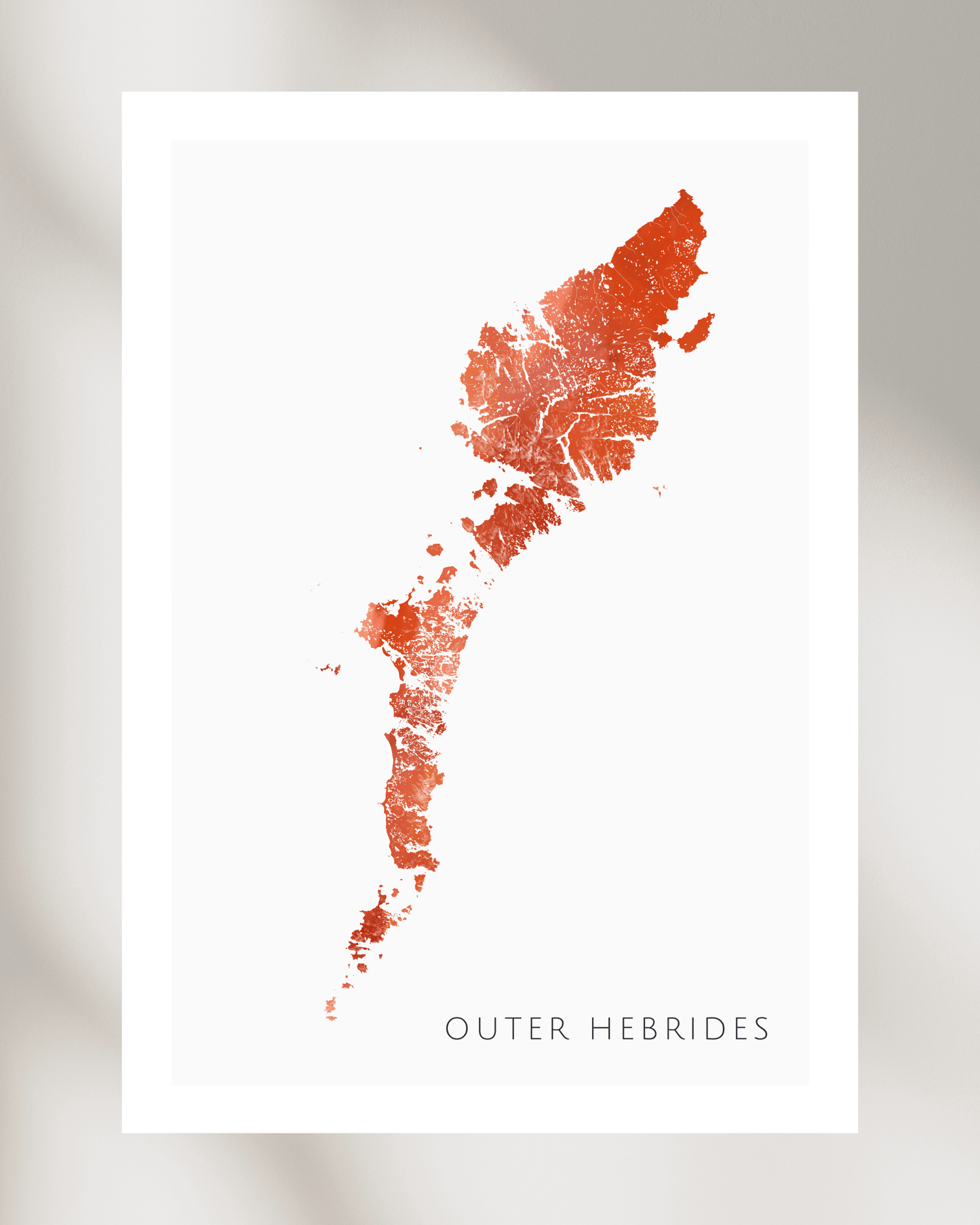 Outer Hebrides - Fine Art Map