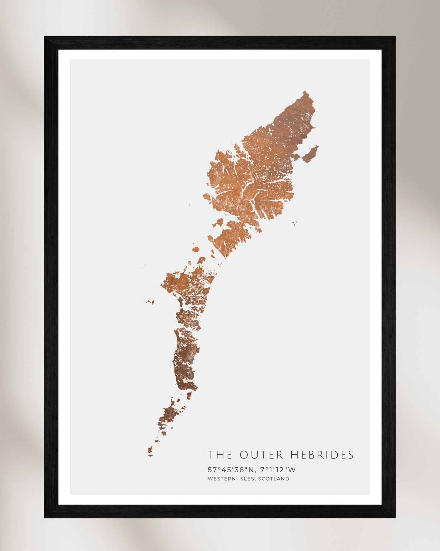 The Outer Hebrides - Fine Art Map