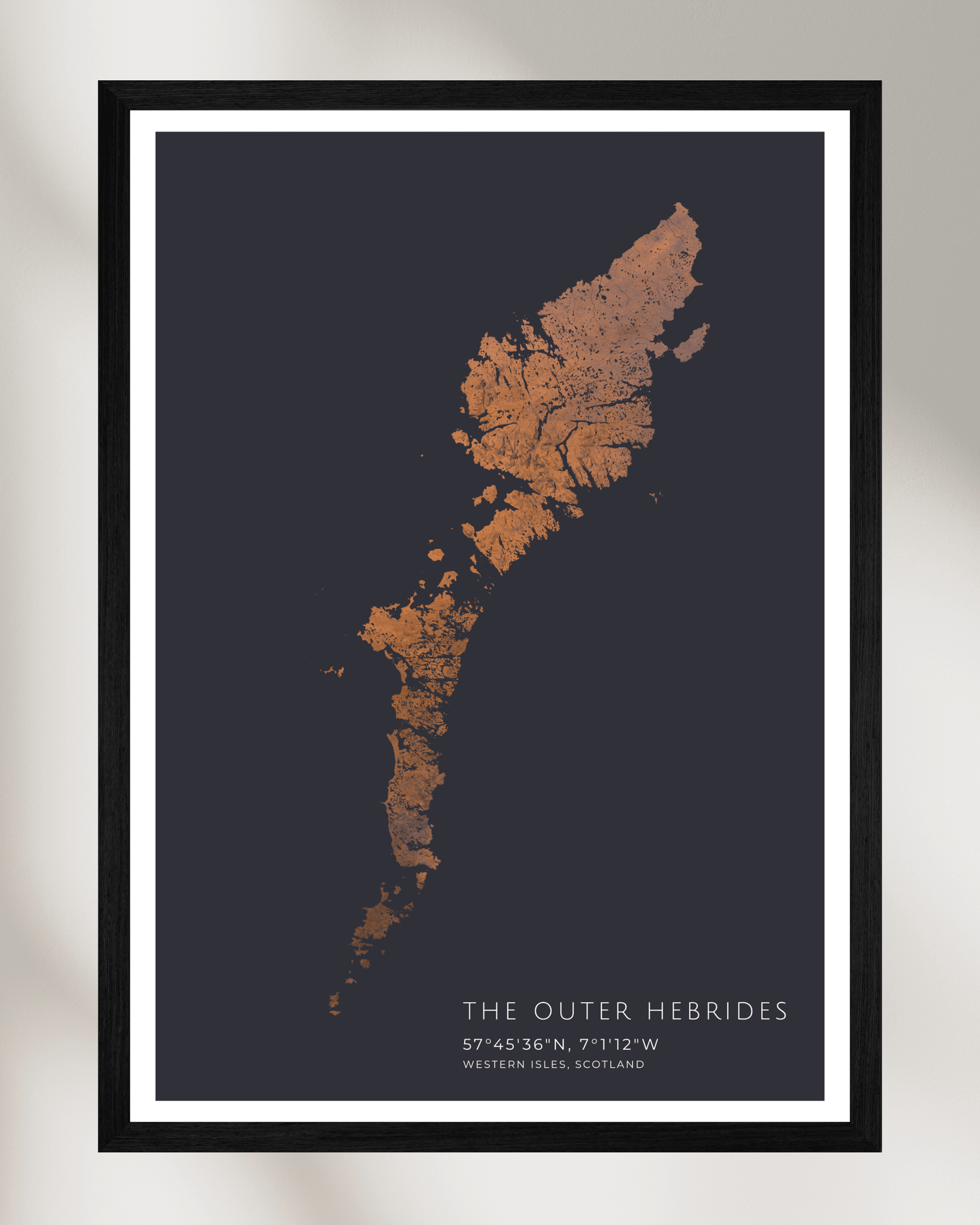 The Outer Hebrides - Fine Art Map