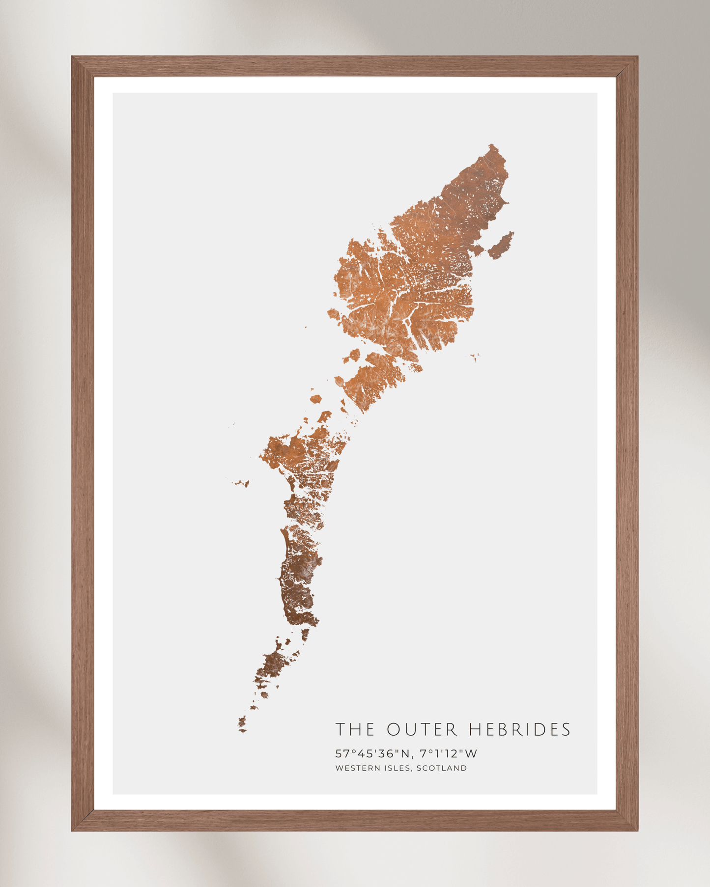 The Outer Hebrides - Fine Art Map