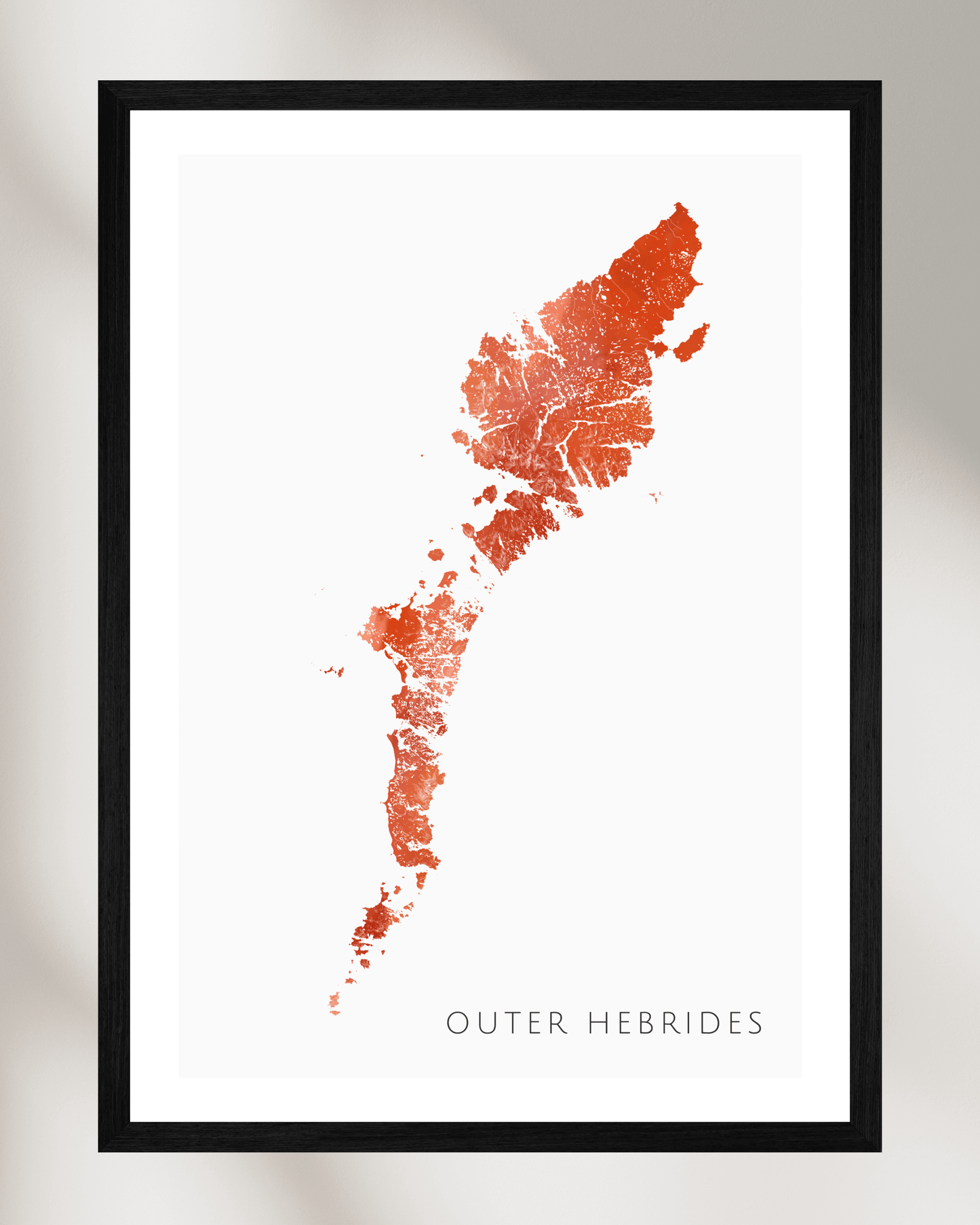 Outer Hebrides - Fine Art Map