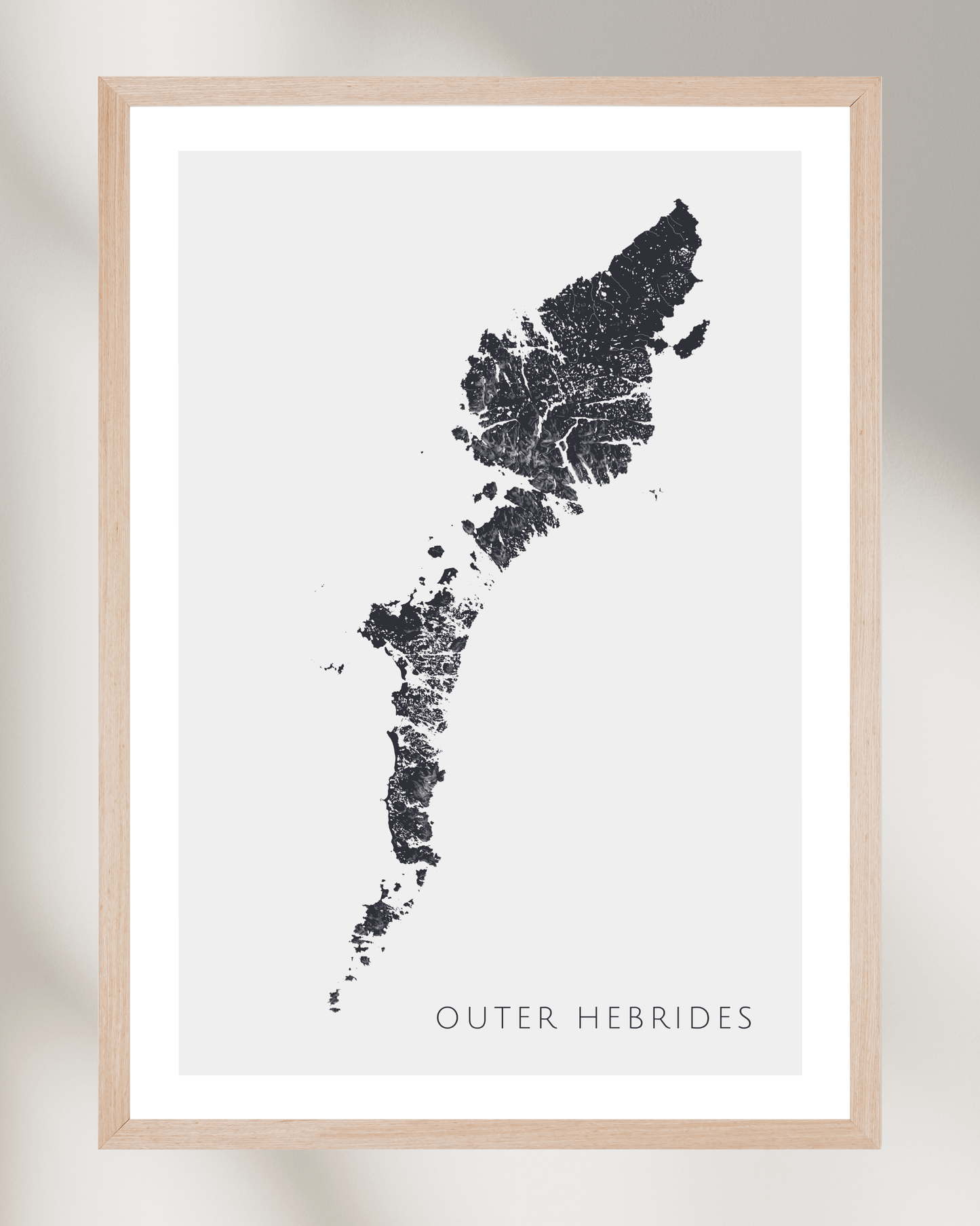 Outer Hebrides - Fine Art Map