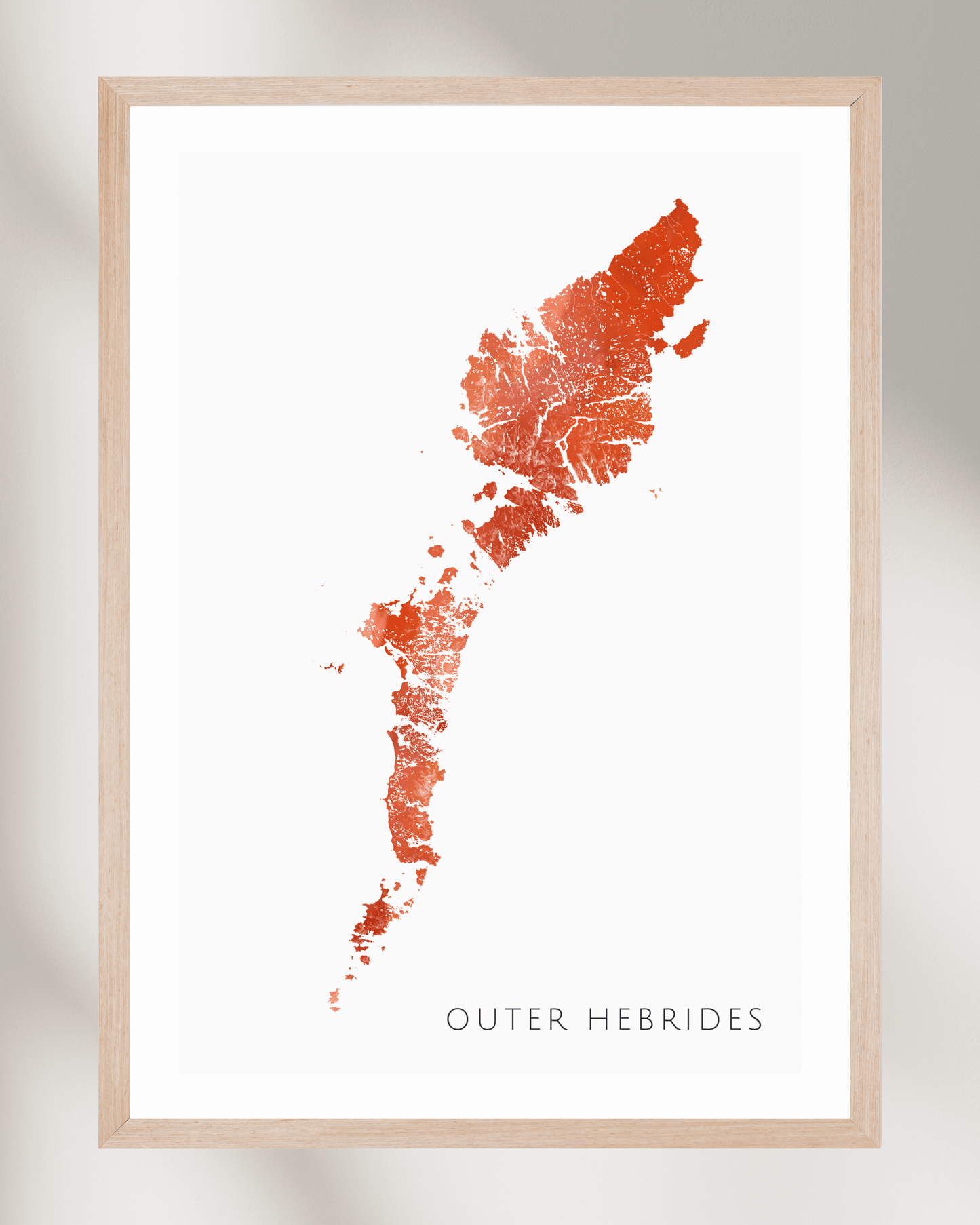 Outer Hebrides - Fine Art Map