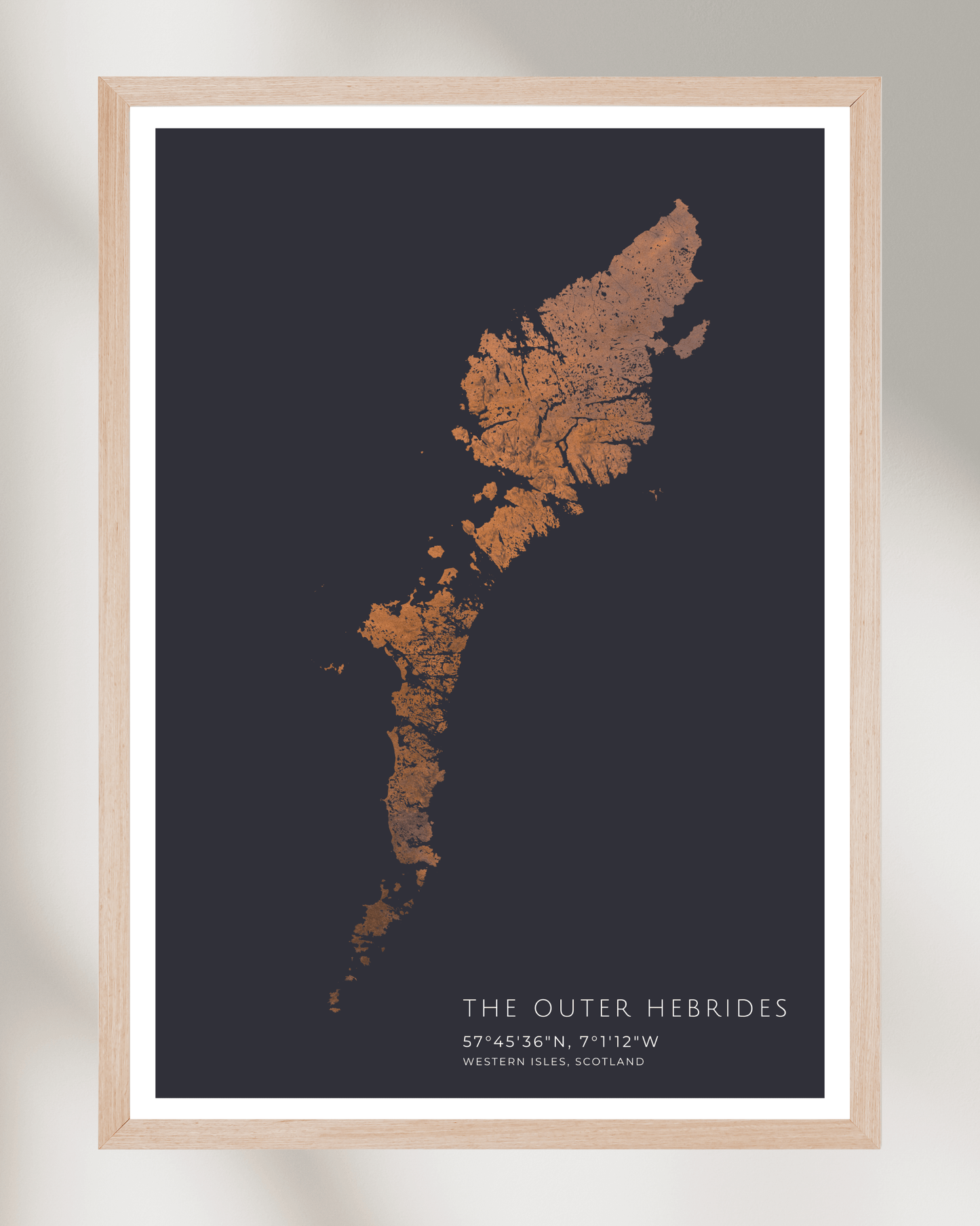 The Outer Hebrides - Fine Art Map