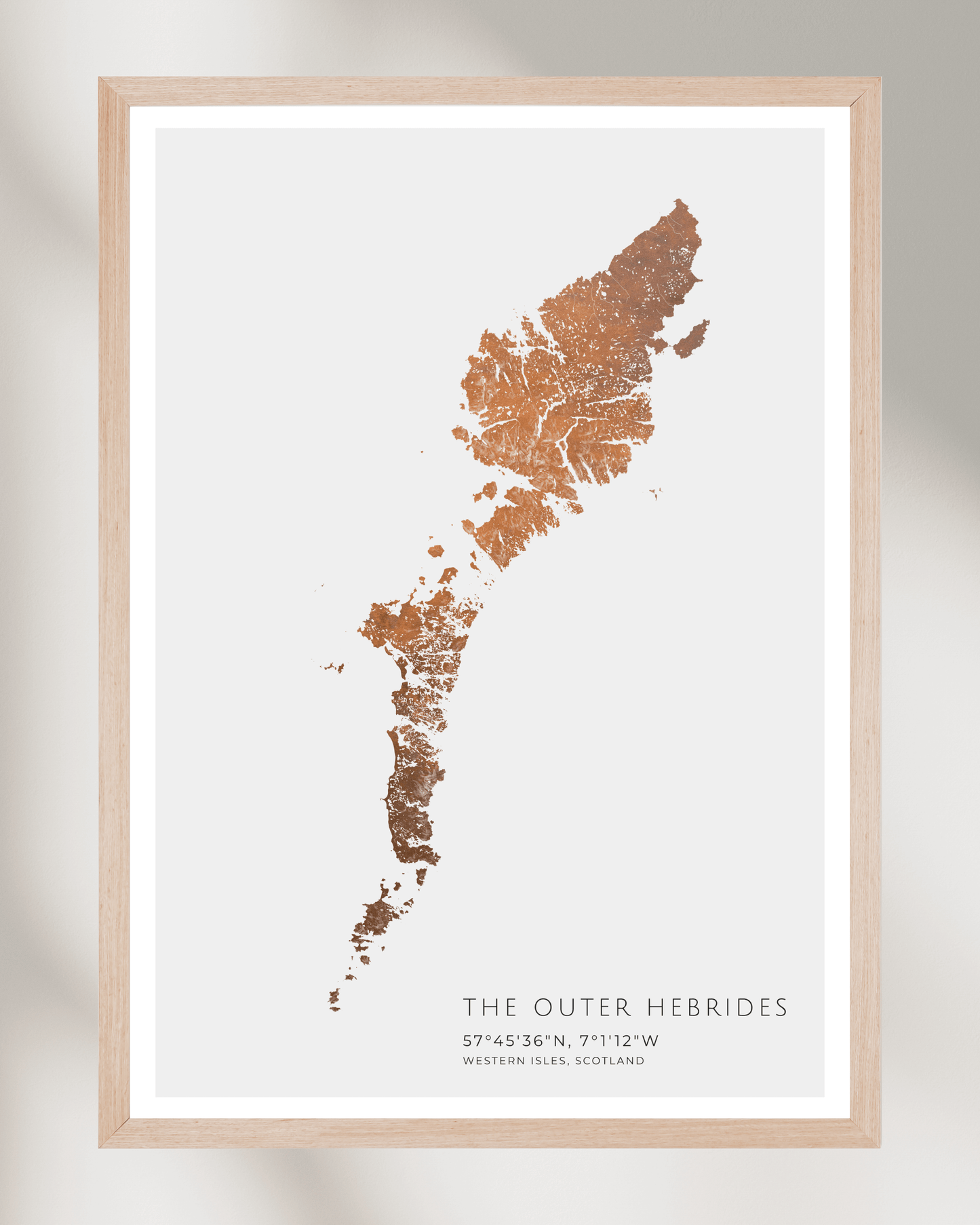 The Outer Hebrides - Fine Art Map