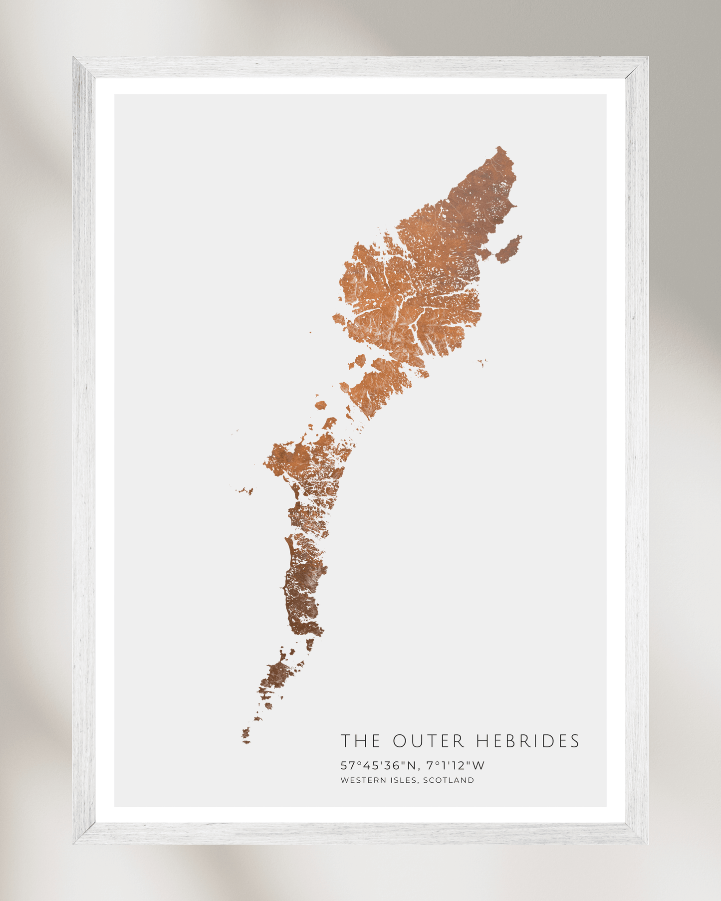 The Outer Hebrides - Fine Art Map