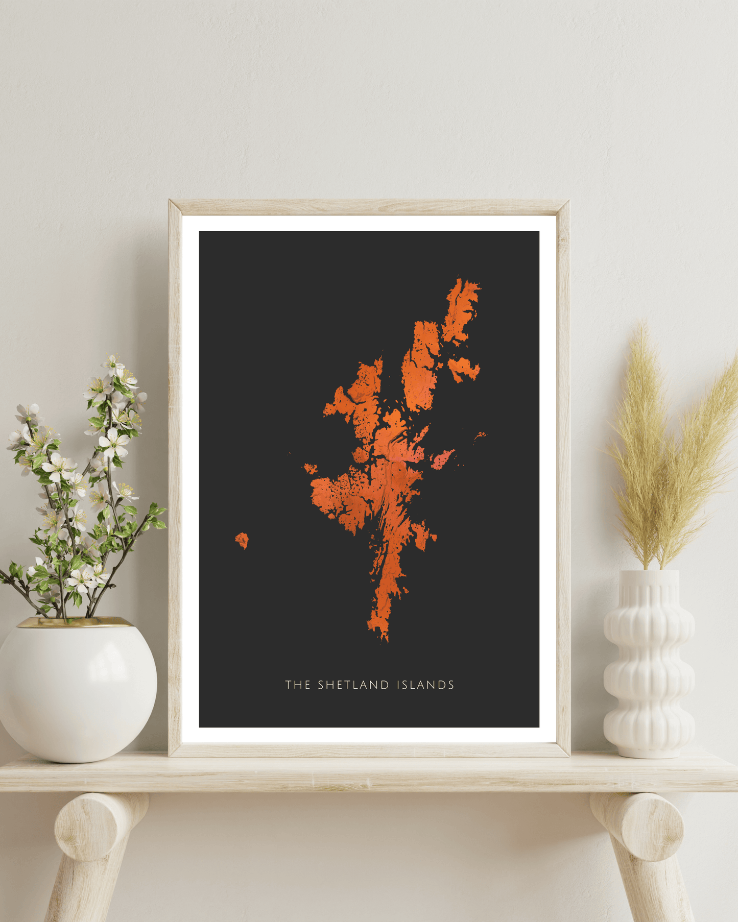 The Shetland Islands - Fine Art Map