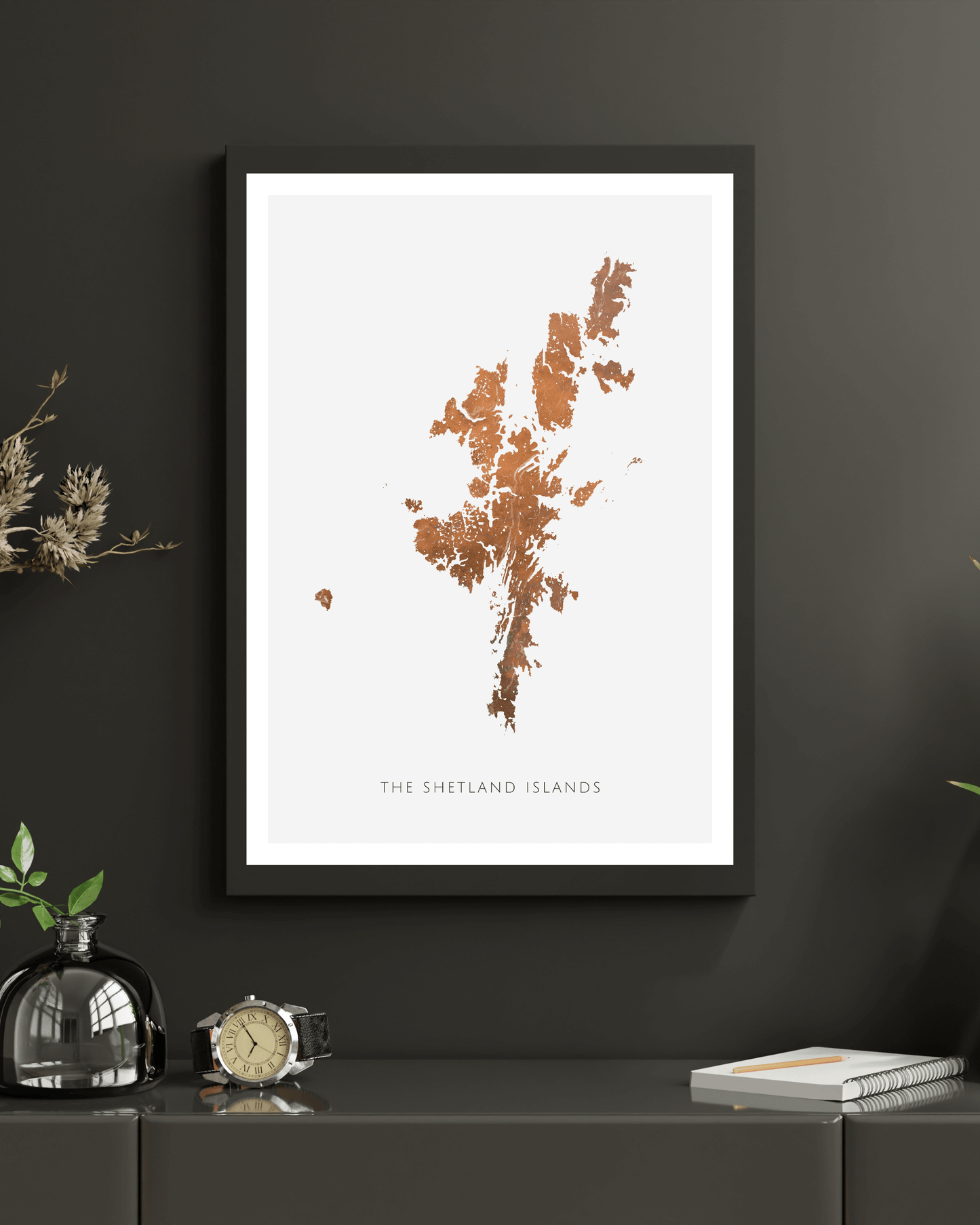 The Shetland Islands - Fine Art Map