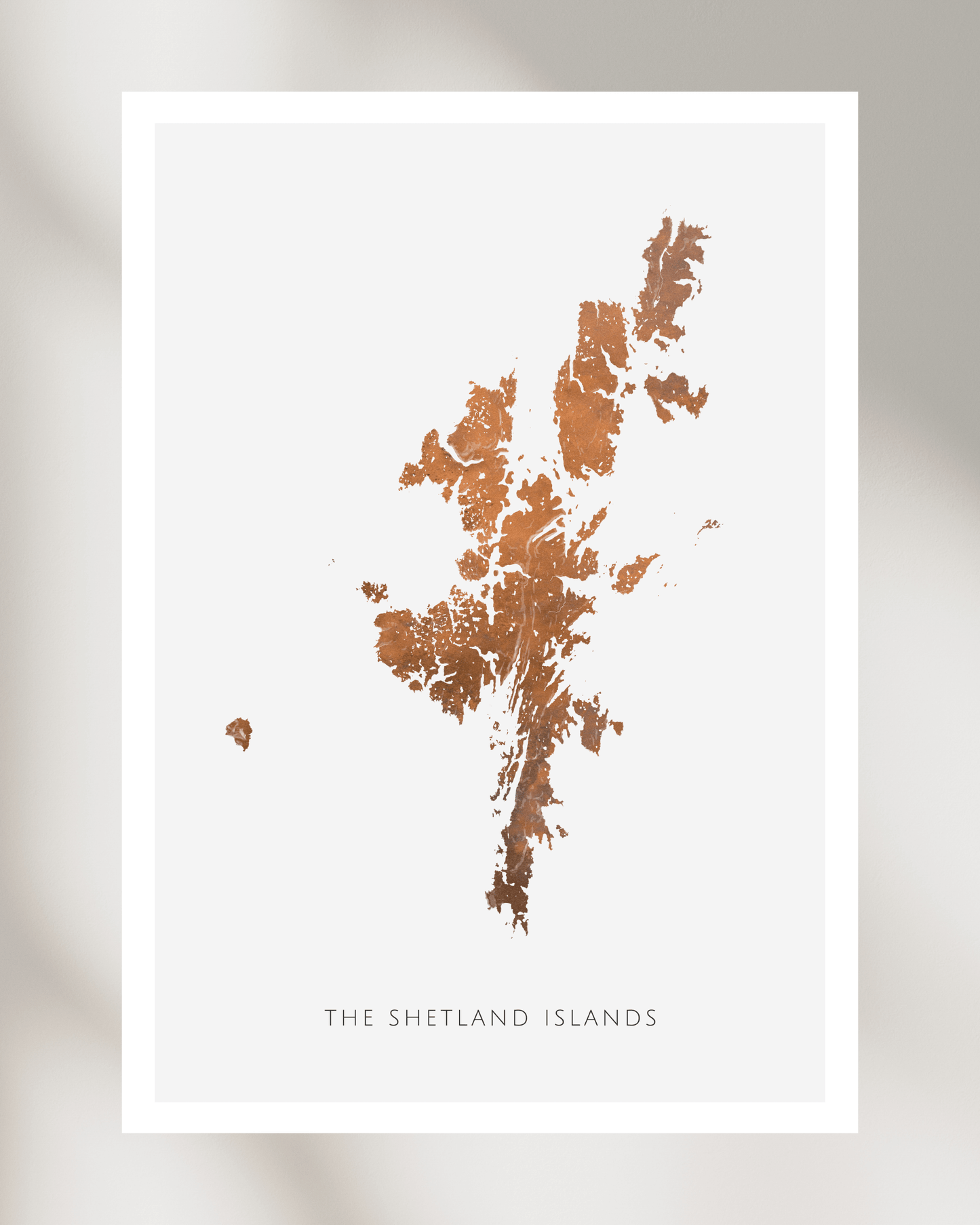 The Shetland Islands - Fine Art Map