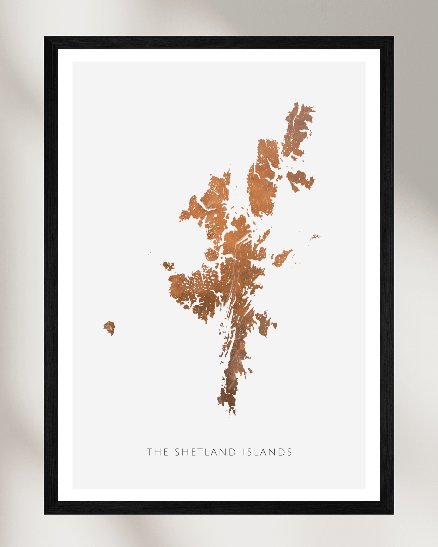 The Shetland Islands - Fine Art Map