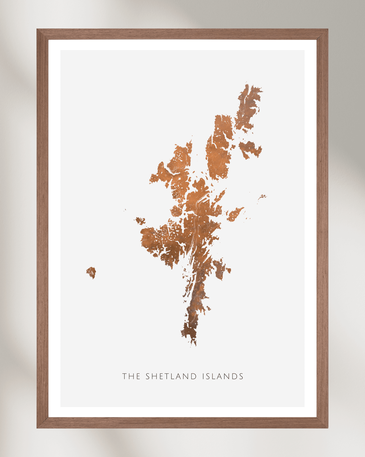 The Shetland Islands - Fine Art Map