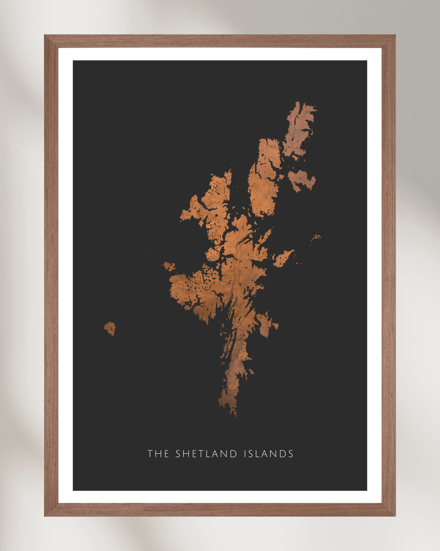 The Shetland Islands - Fine Art Map