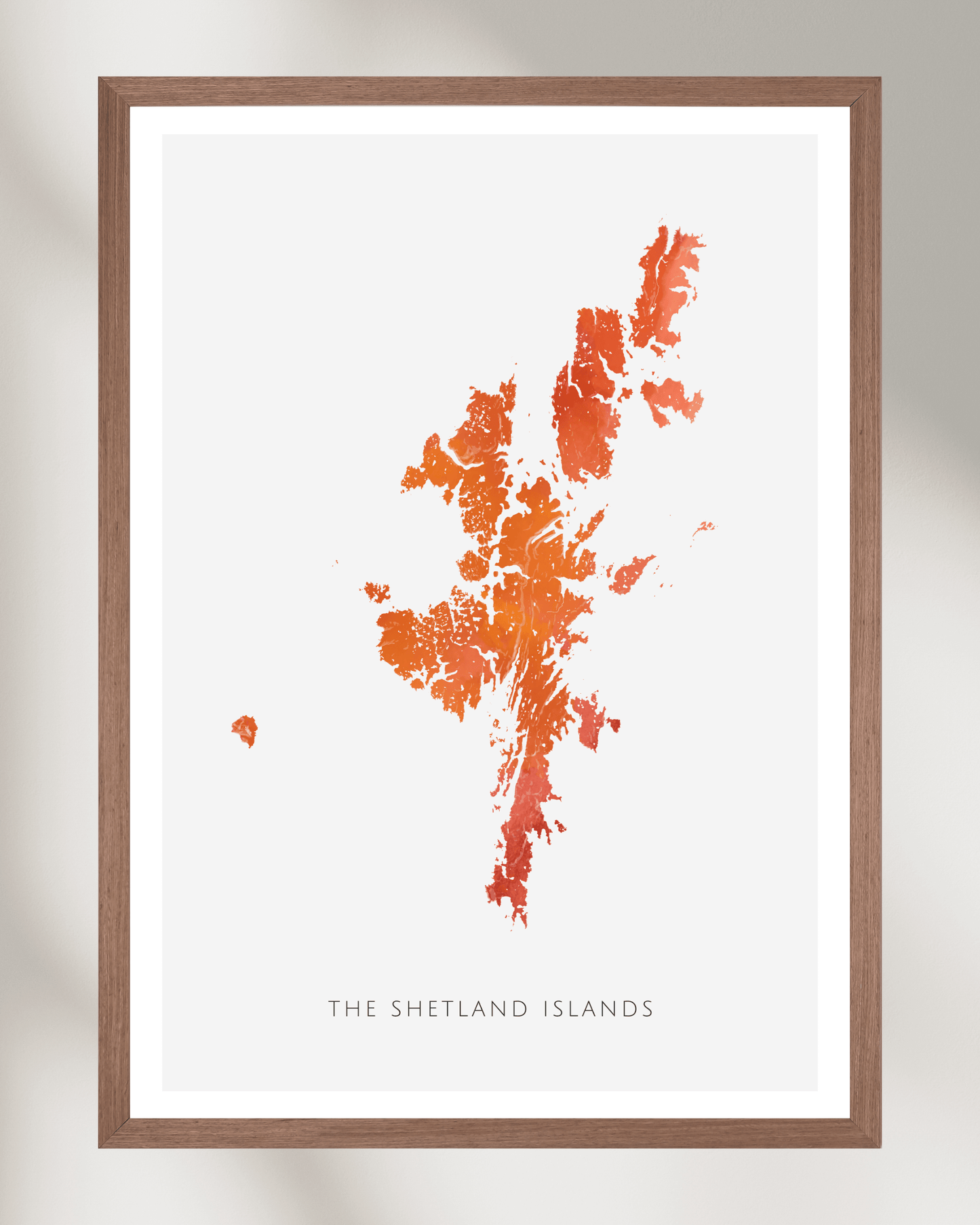 The Shetland Islands - Fine Art Map