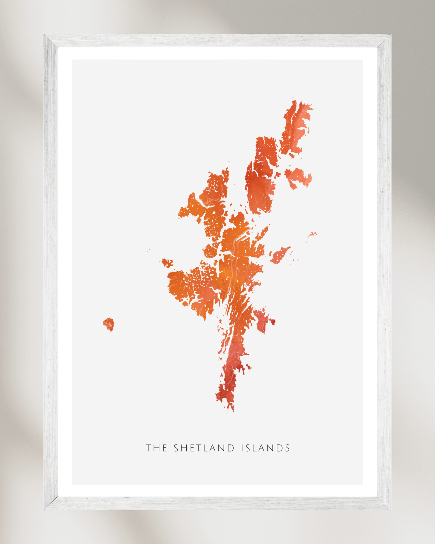 The Shetland Islands - Fine Art Map